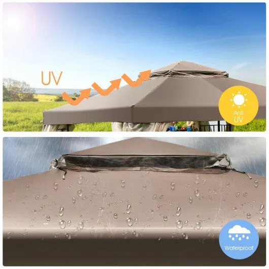 10' x 10' Awning Patio Screw-free Structure Canopy Tent