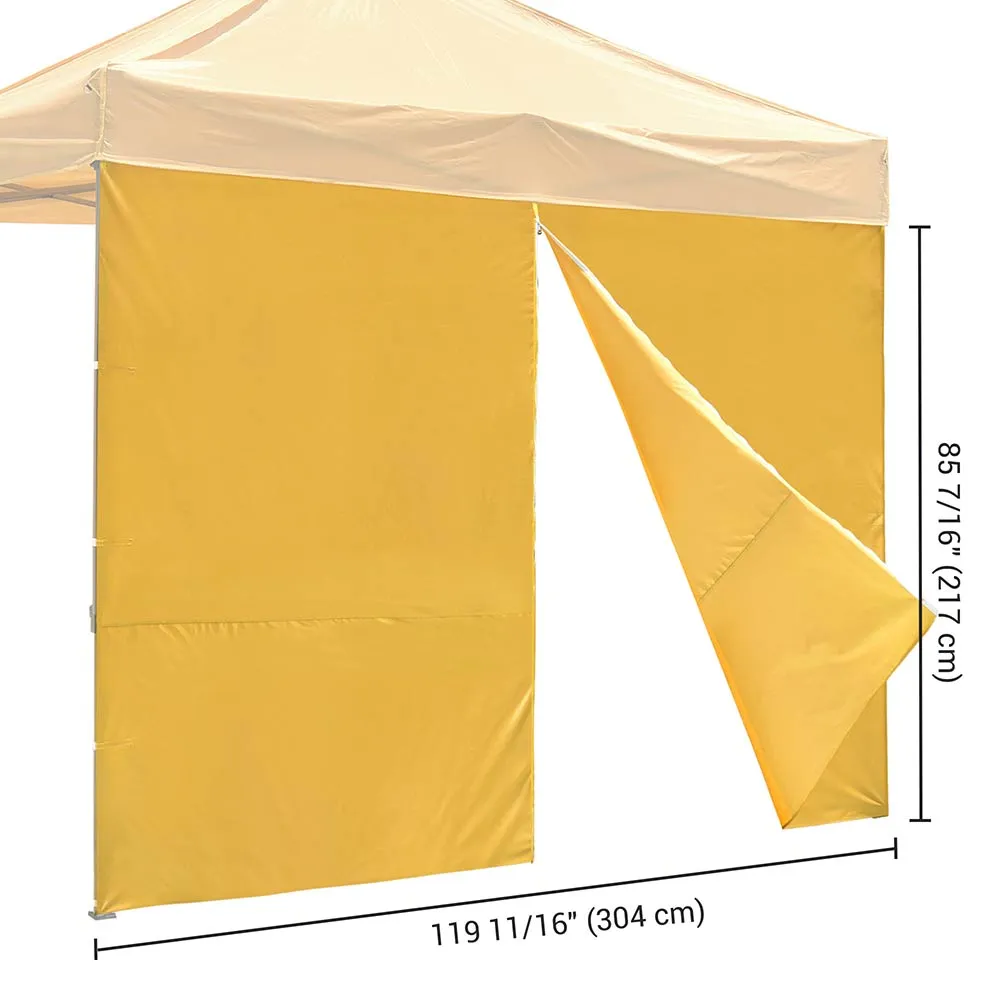 1080D Sidewall w/ Zipper for Pop Up Canopy 10'Lx7'H