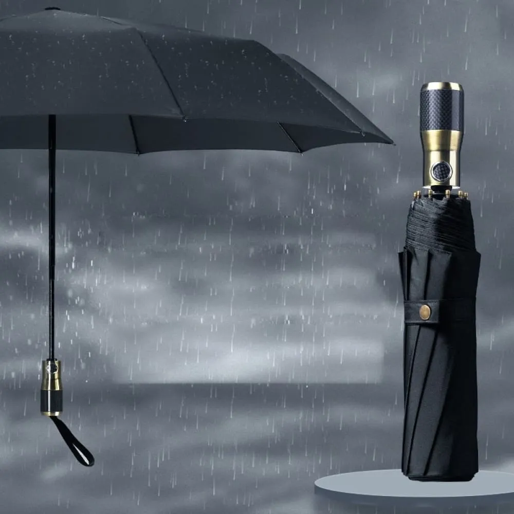 10k Windproof 3 Fold Large Umbrella