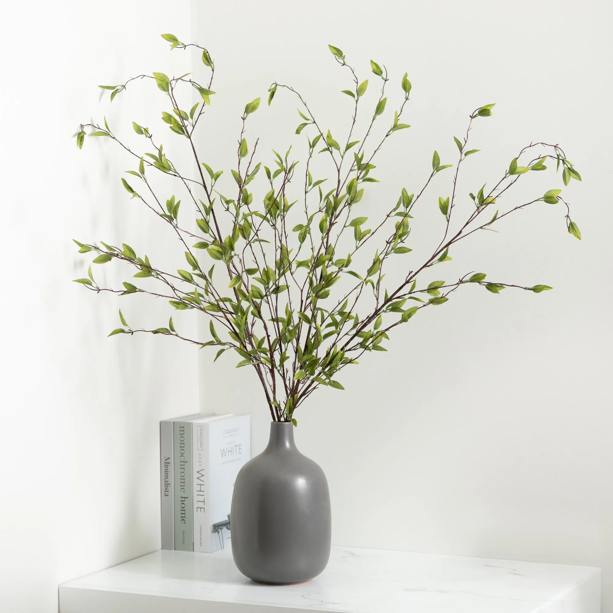 12"H Sullivans Matte Charcoal Jug Vase, Gray