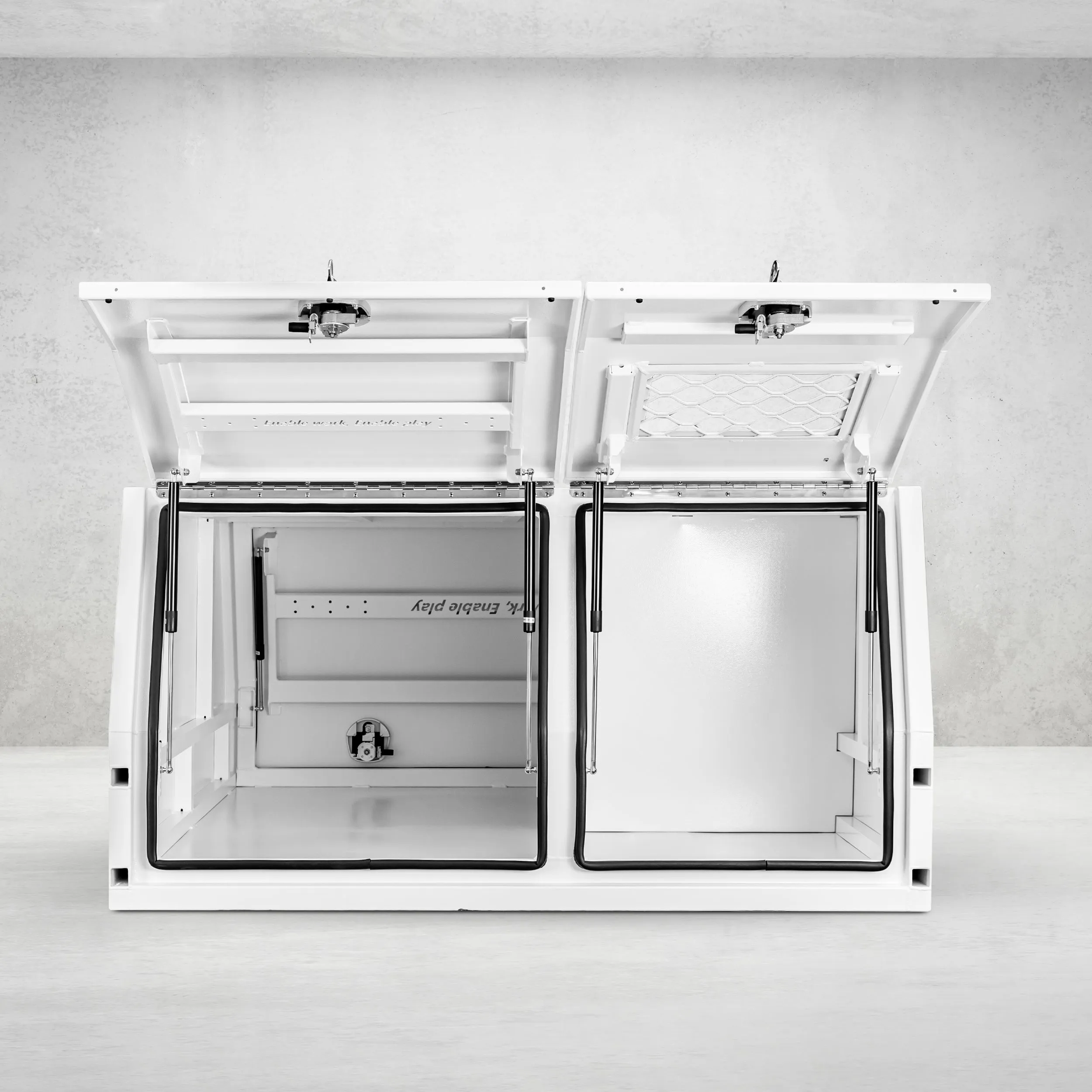 1650mm Aluminium Canopy DS - White