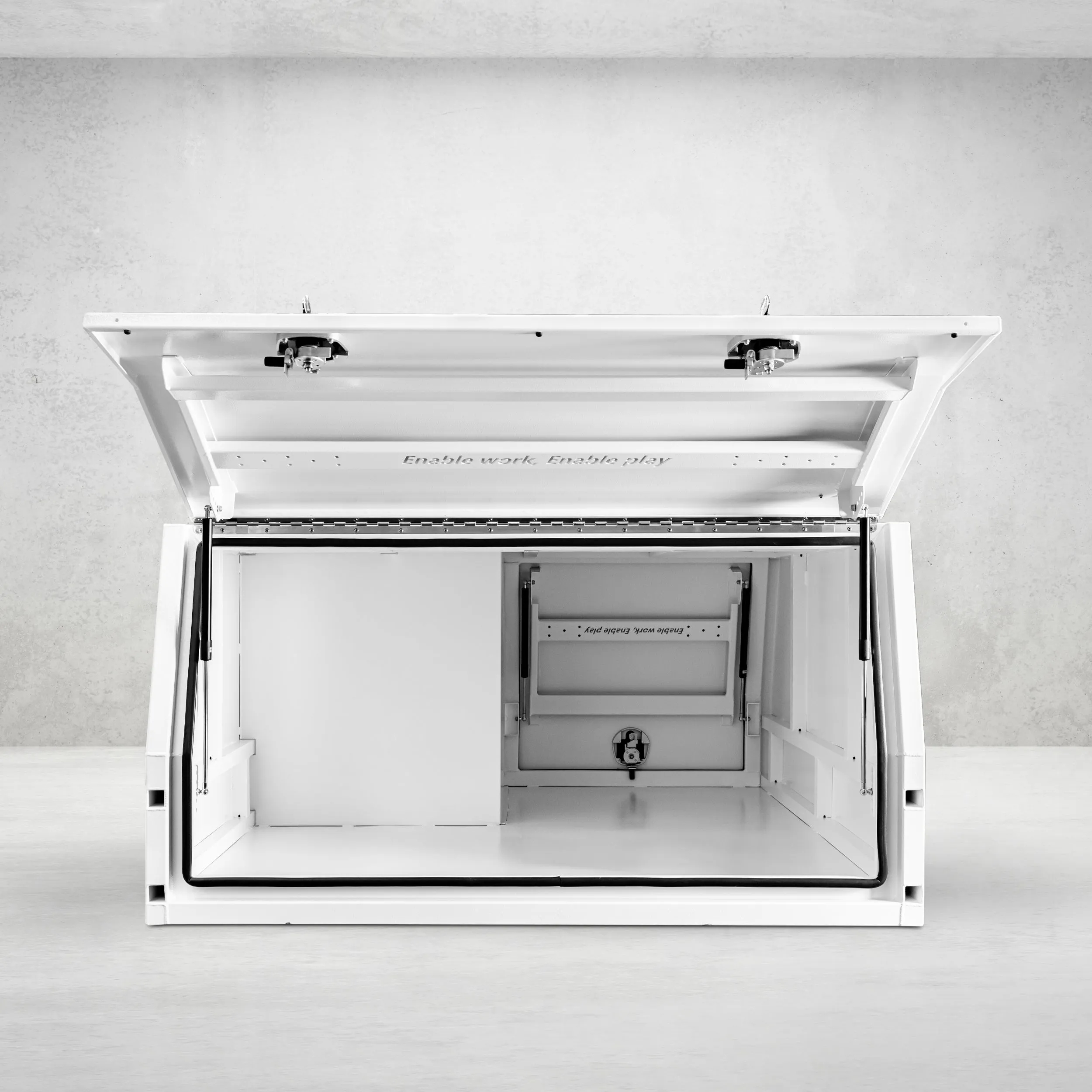 1650mm Aluminium Canopy DS - White