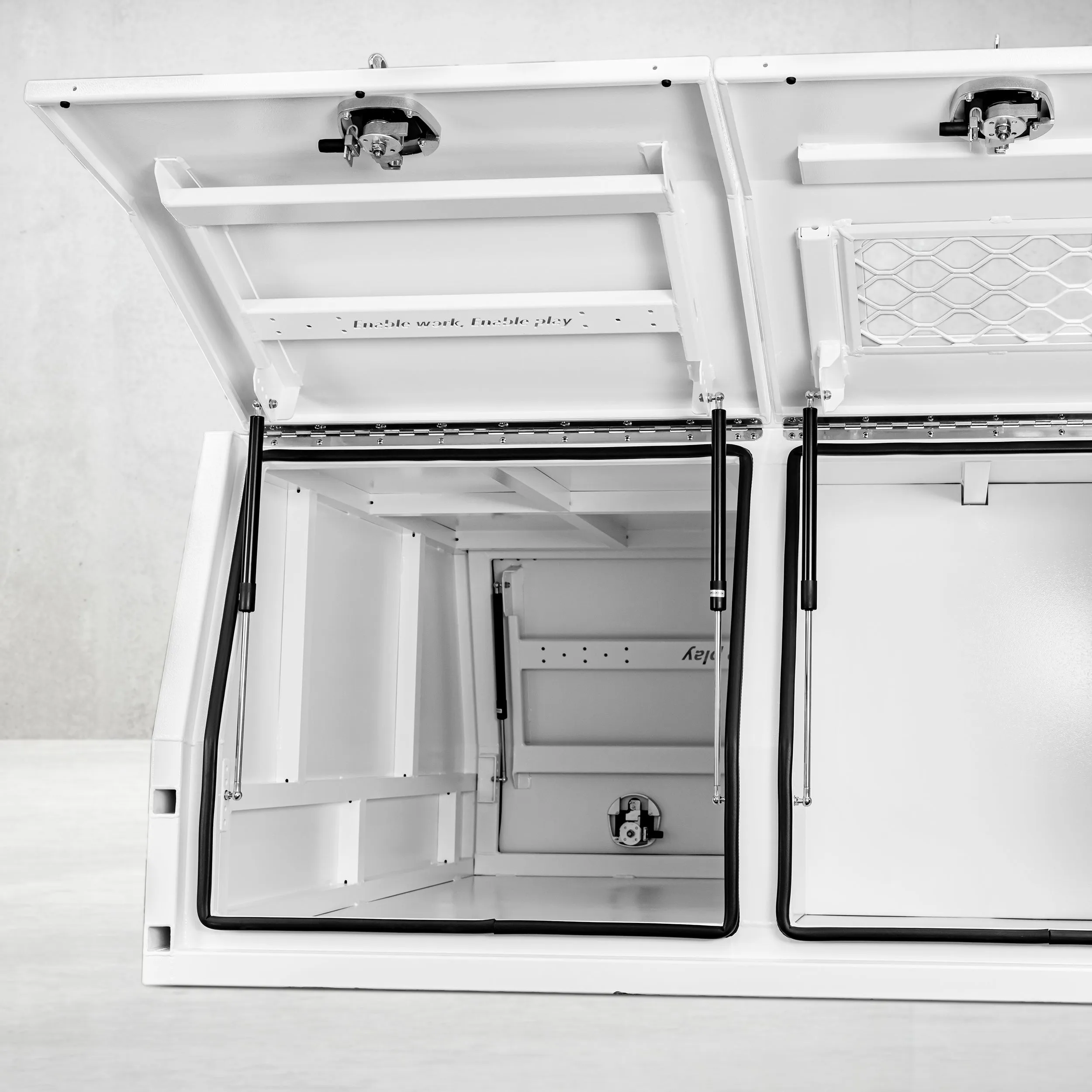1650mm Aluminium Canopy DS - White