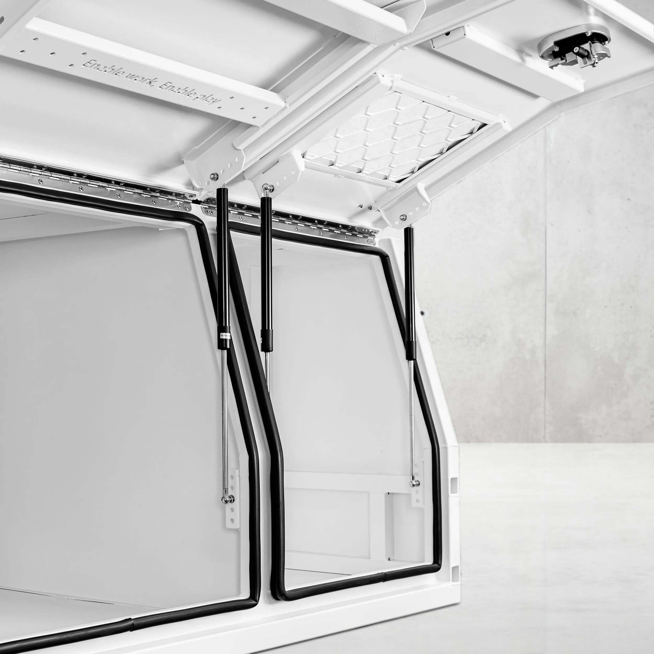 1650mm Aluminium Canopy DS - White