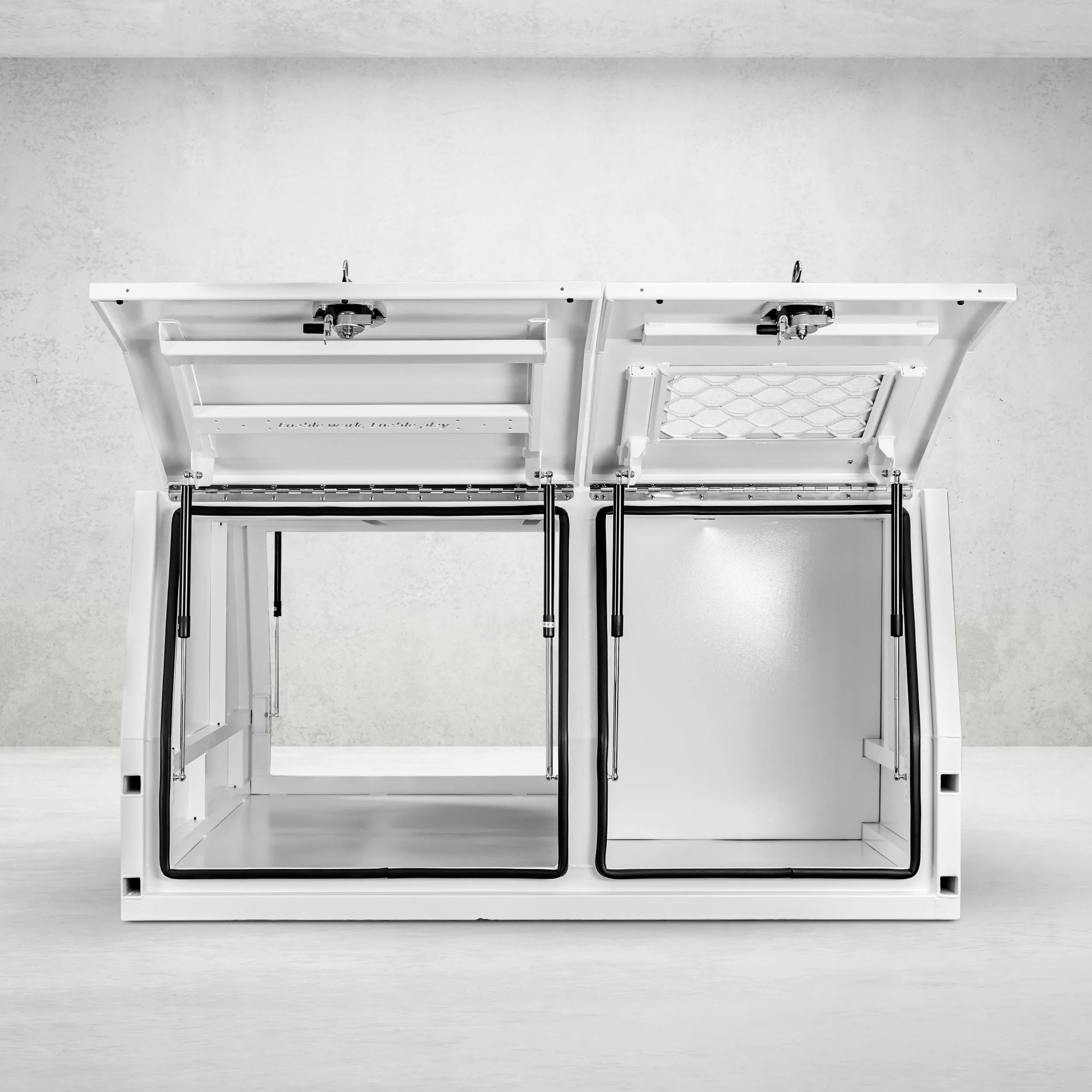 1650mm Aluminium Canopy DS - White