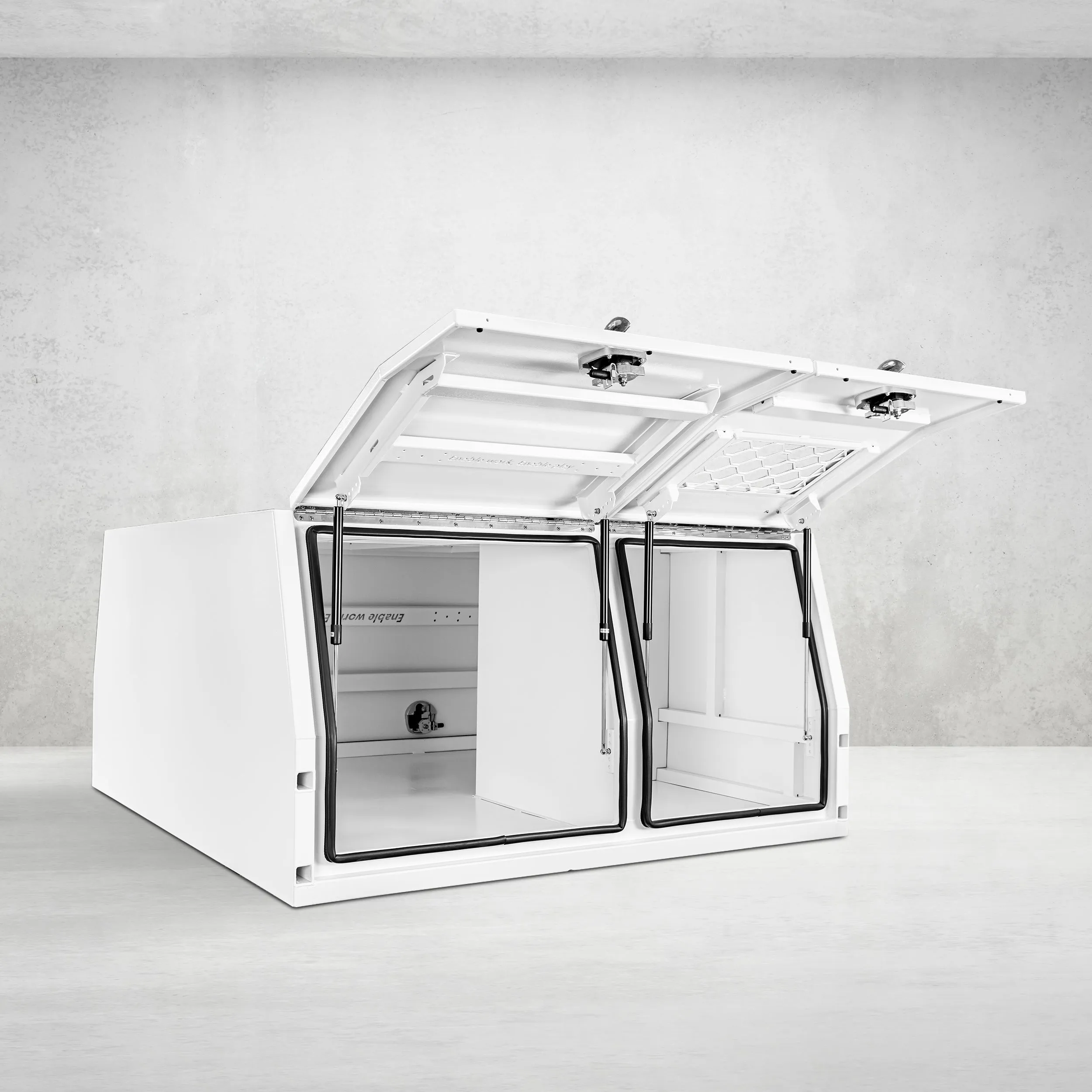 1650mm Aluminium Canopy DS - White