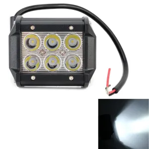 18W CREE LED Work Light | 6 LEDs | White Light | IP67 Waterproof | DC 10-30V | SUV & Off-Road