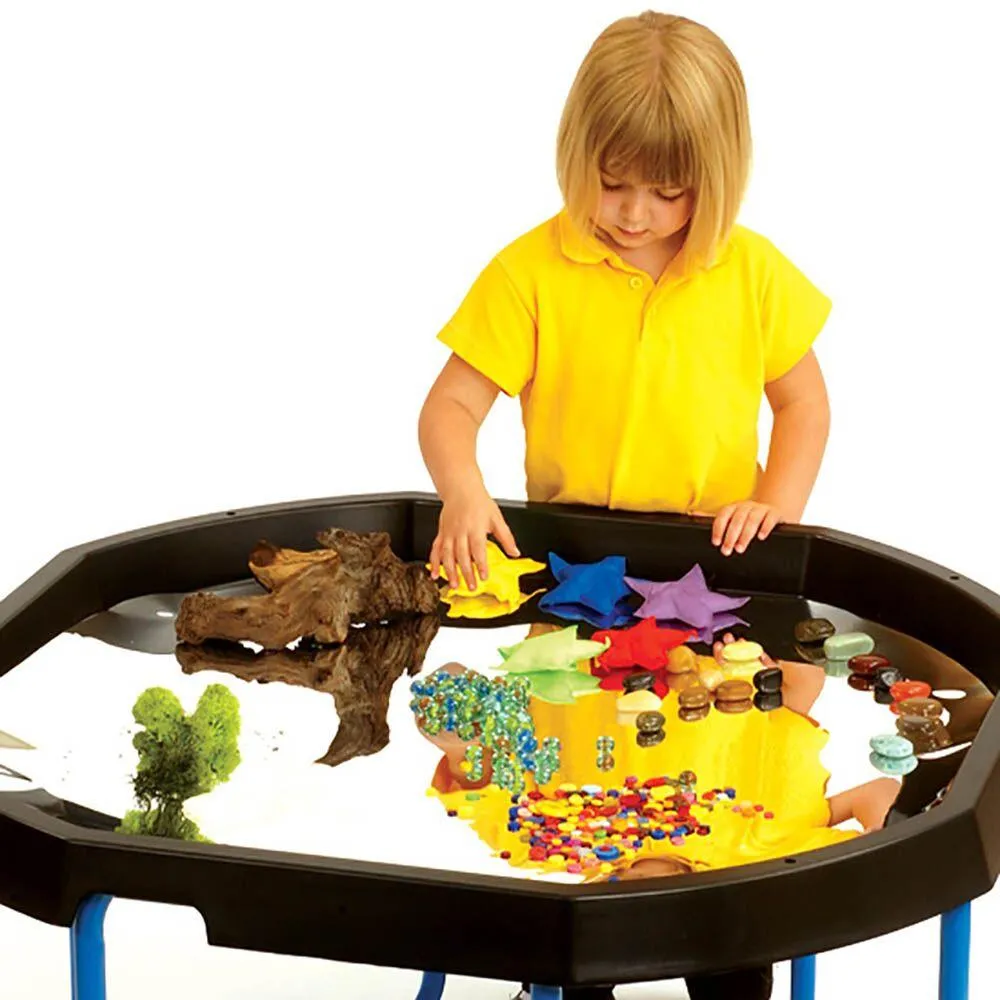 3pk Plastic Active World Tray Green