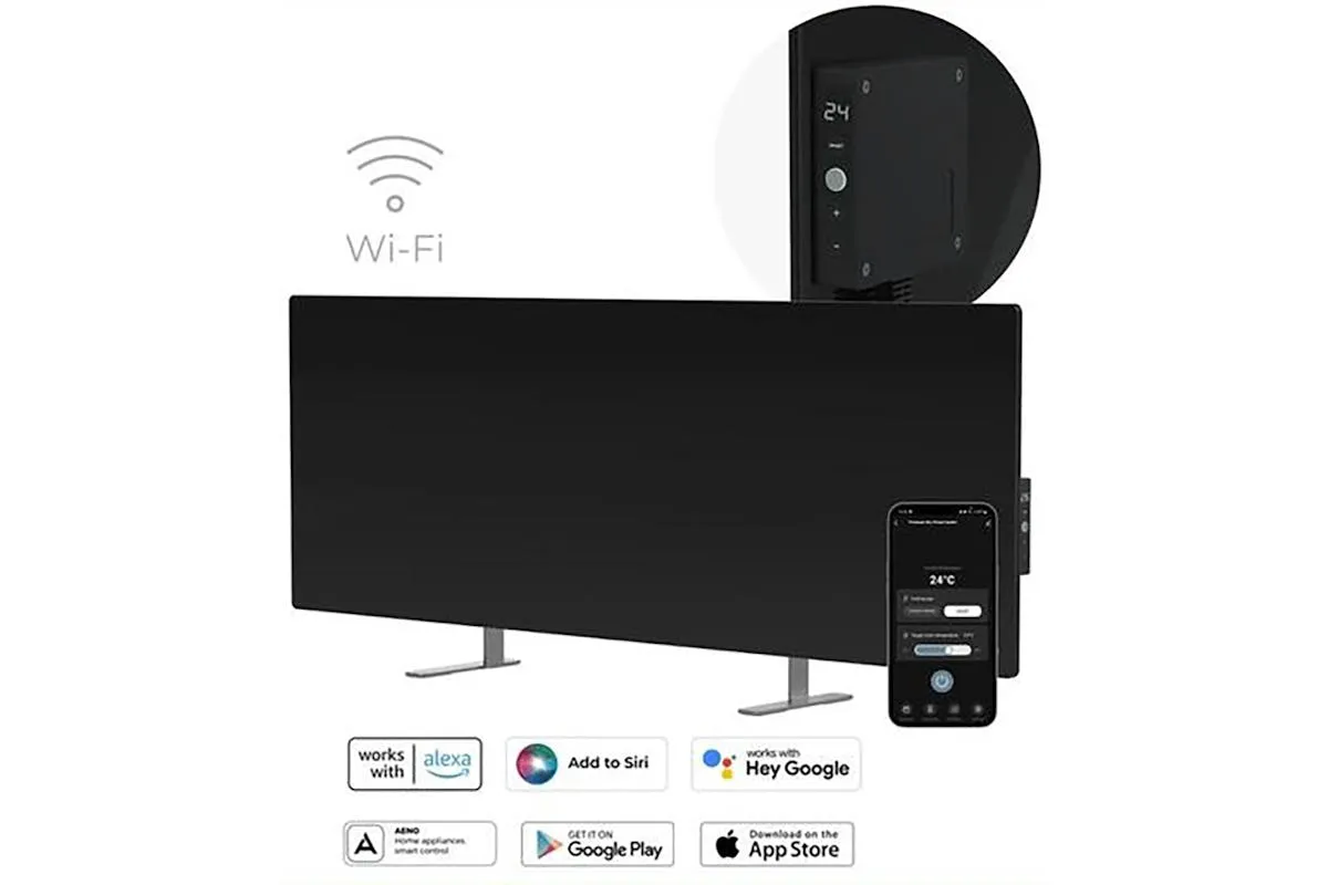 Aeno Premium Eco Smart Heater | 240-AGH0004S | Black