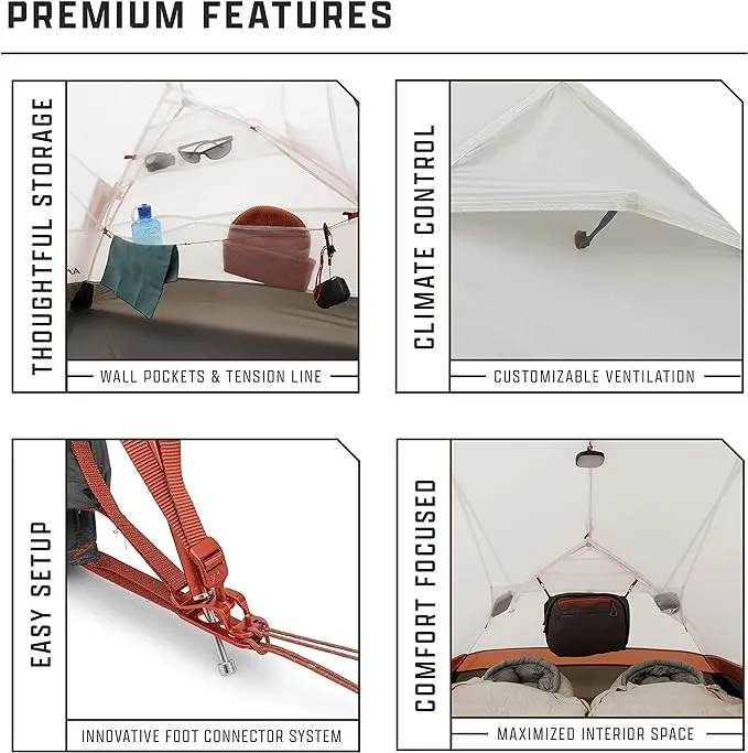 AMPEX Backpacking Tent | Camping Tent Lightweight Backpacking Tent Waterproof Windproof Easy Setup Outdoor Tents for Ultralight Camping Hiking Travel