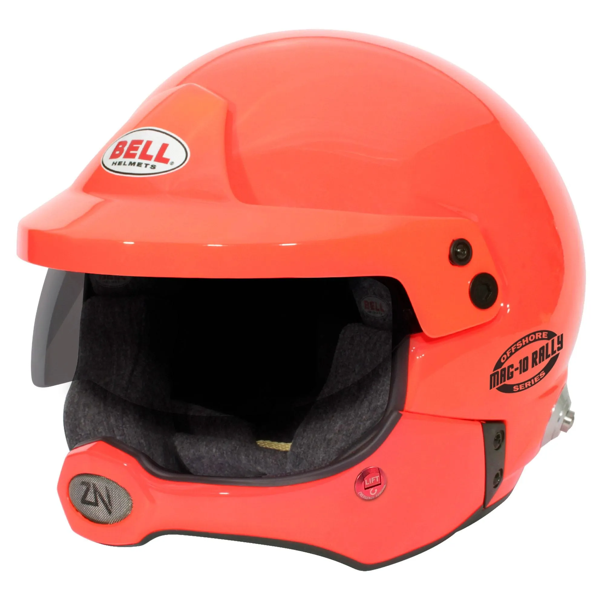 BELL 1346021 MAG-10 RALLY PRO OFFSHORE ORANGE Open face helmet, HANS, FIA, size 54 (6 3/4)