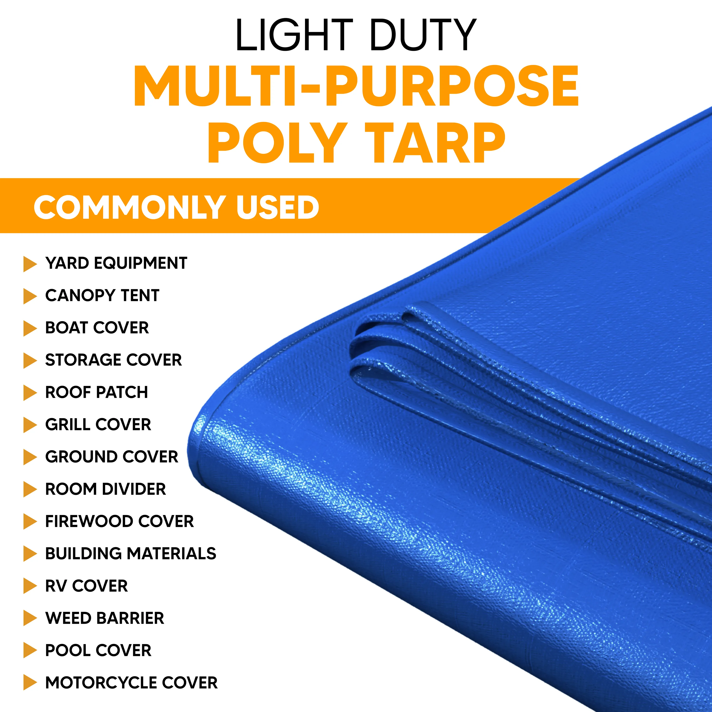 Blue Poly Tarp 5' x 7'