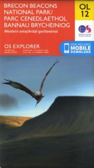Brecon Beacons National Park - Western Area OS Map