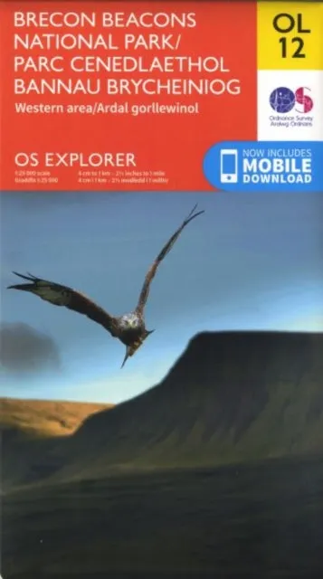 Brecon Beacons National Park - Western Area OS Map