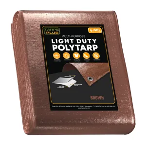 Brown Poly Tarp 40' x 60'