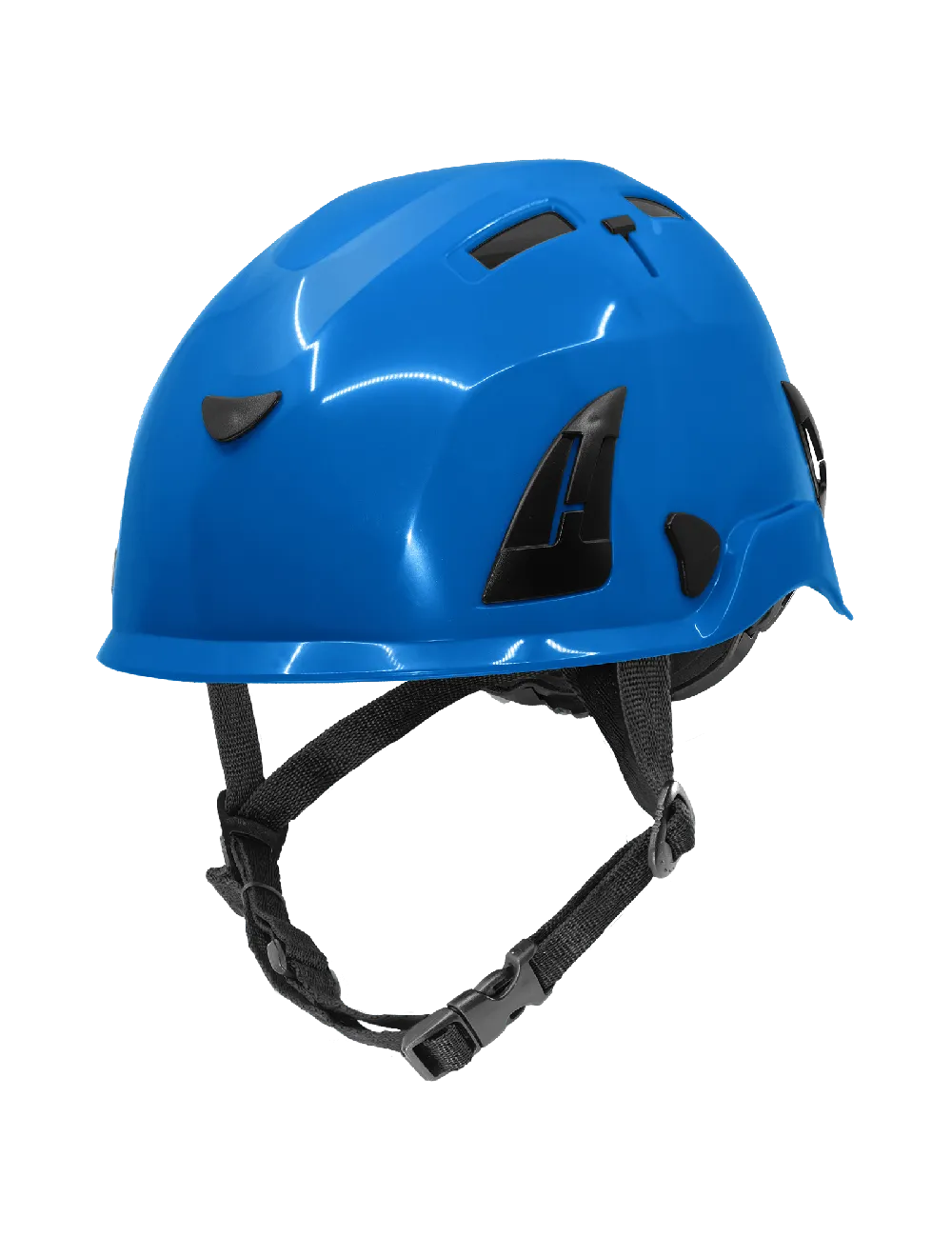 Bullhead Safety™ Head Protection Blue Type 2 Climbing Style Protective Helmet with Optional Venting, a Four-Point Chin Strap, and a Ratchet Suspension - HH-CH2-B