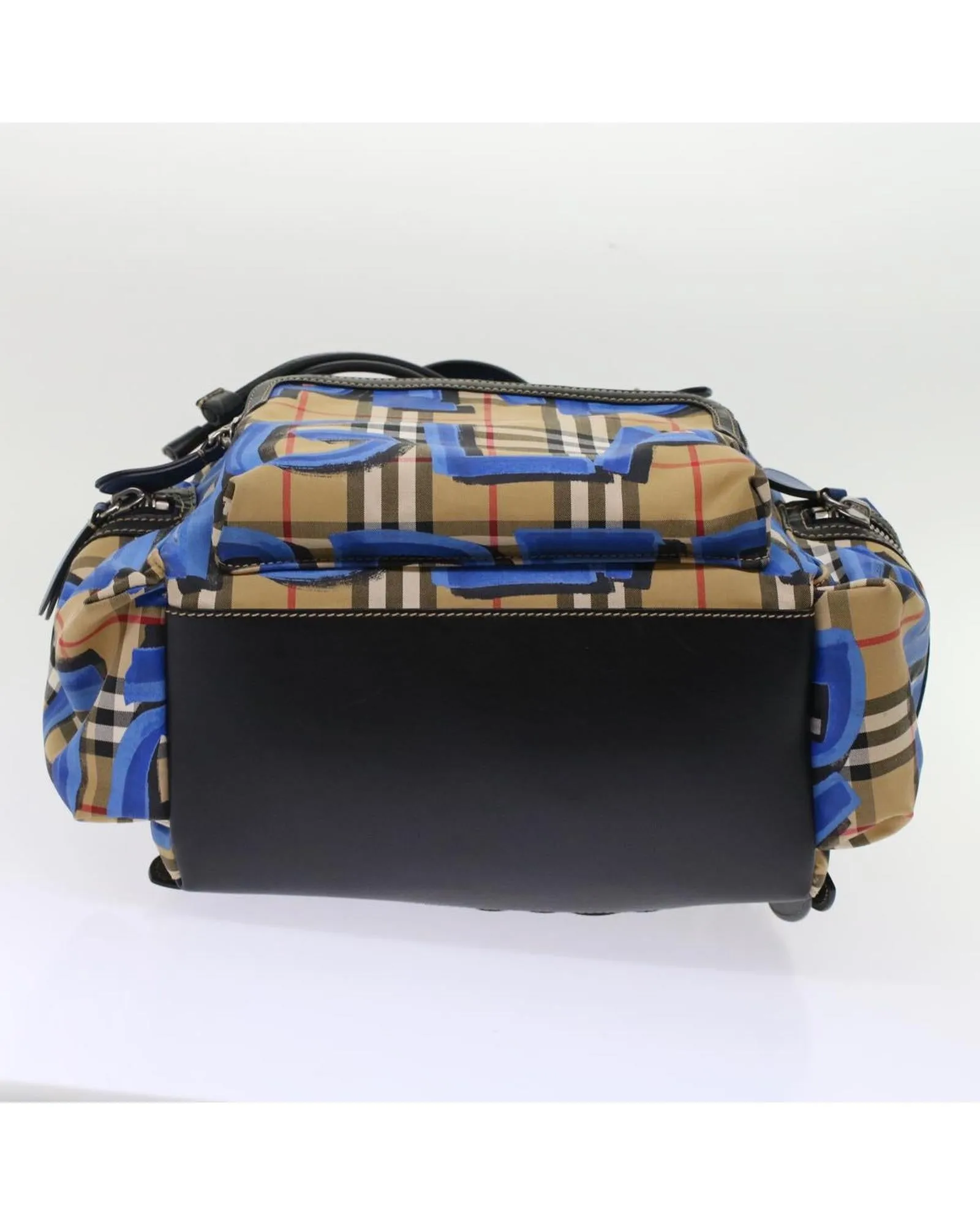 Canvas and Leather Graffiti Backpack