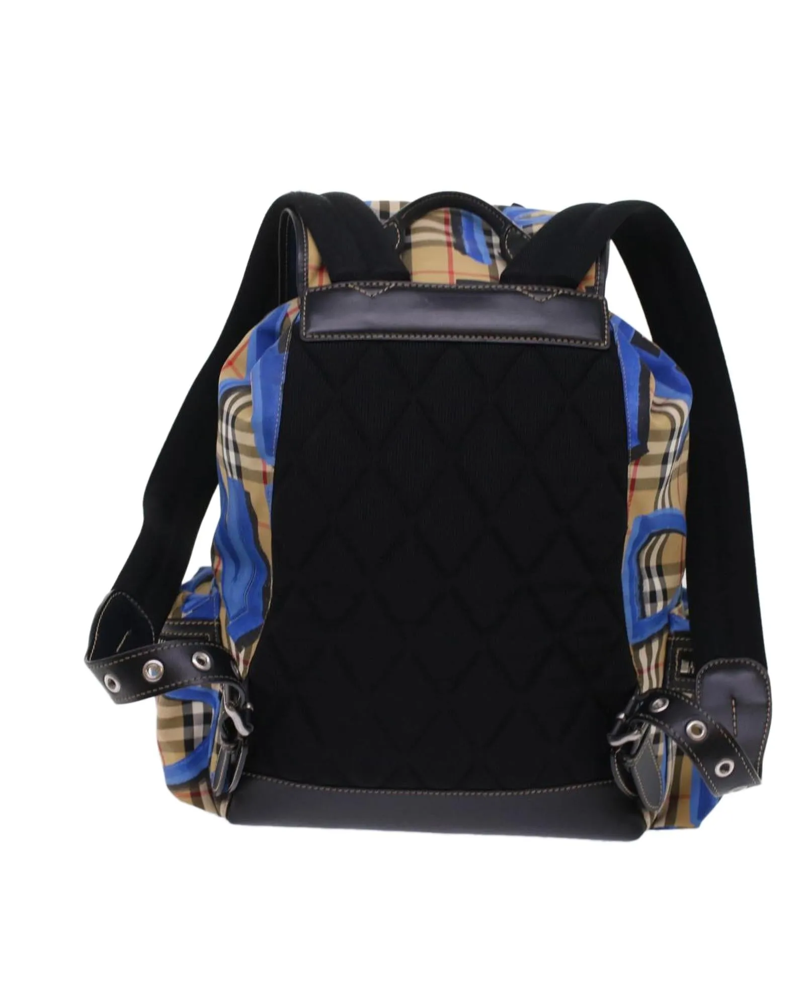 Canvas and Leather Graffiti Backpack
