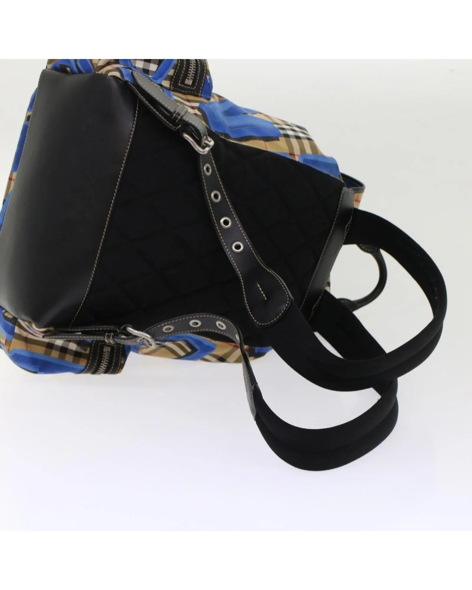 Canvas and Leather Graffiti Backpack