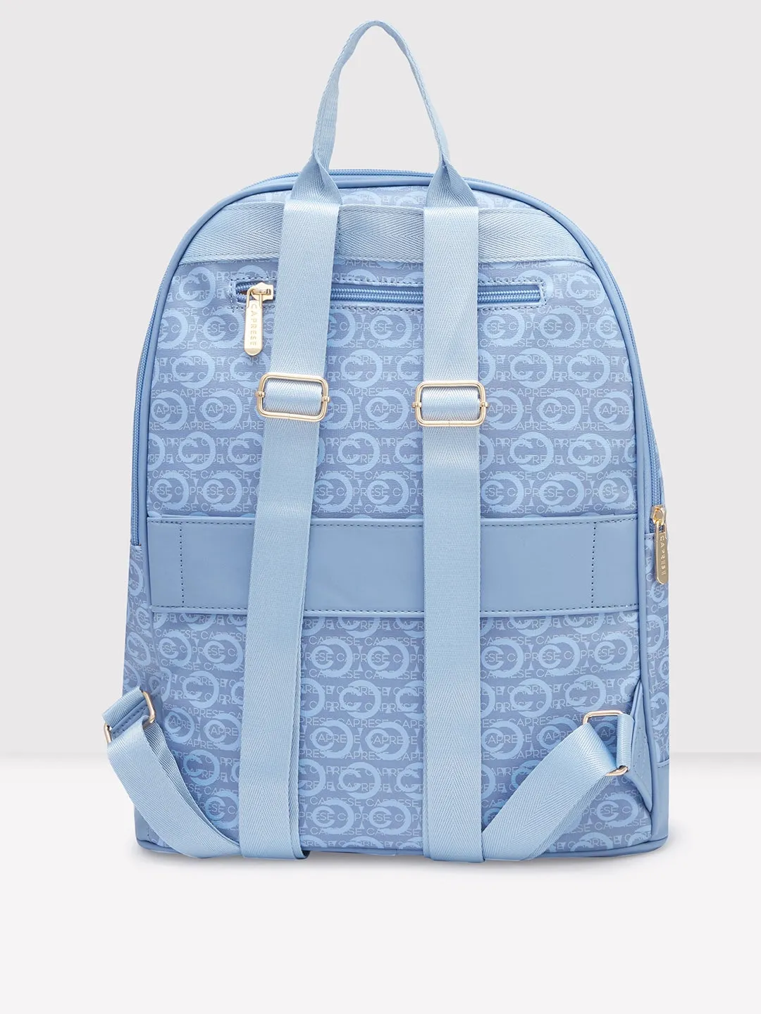Caprese Cleo Laptop Backpack Large Powder Blue