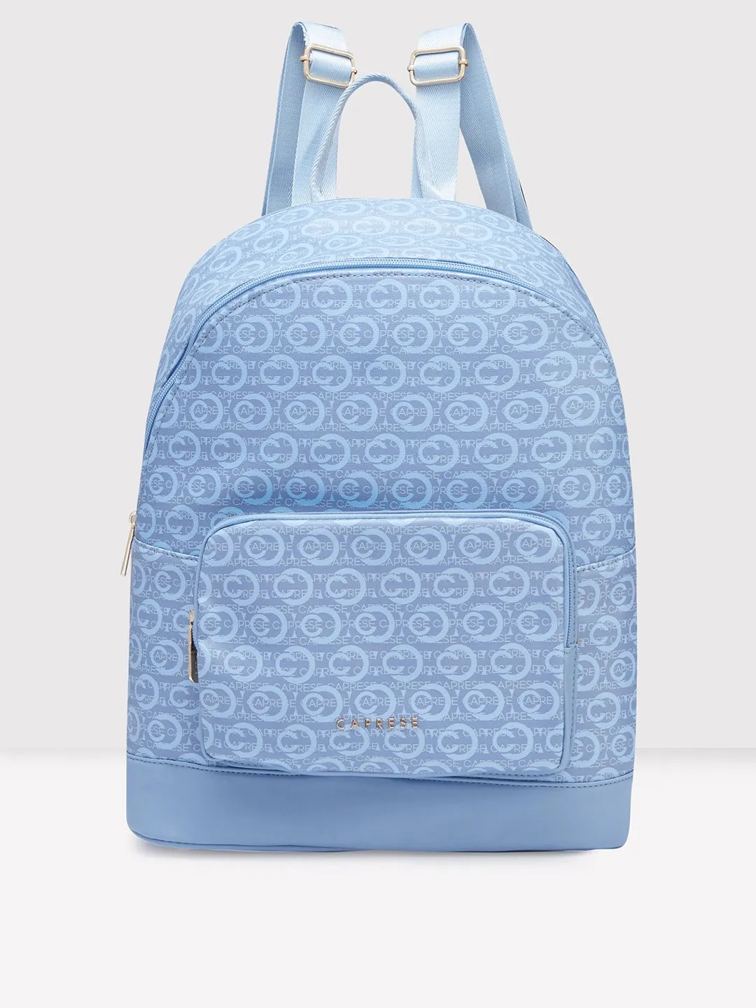 Caprese Cleo Laptop Backpack Large Powder Blue