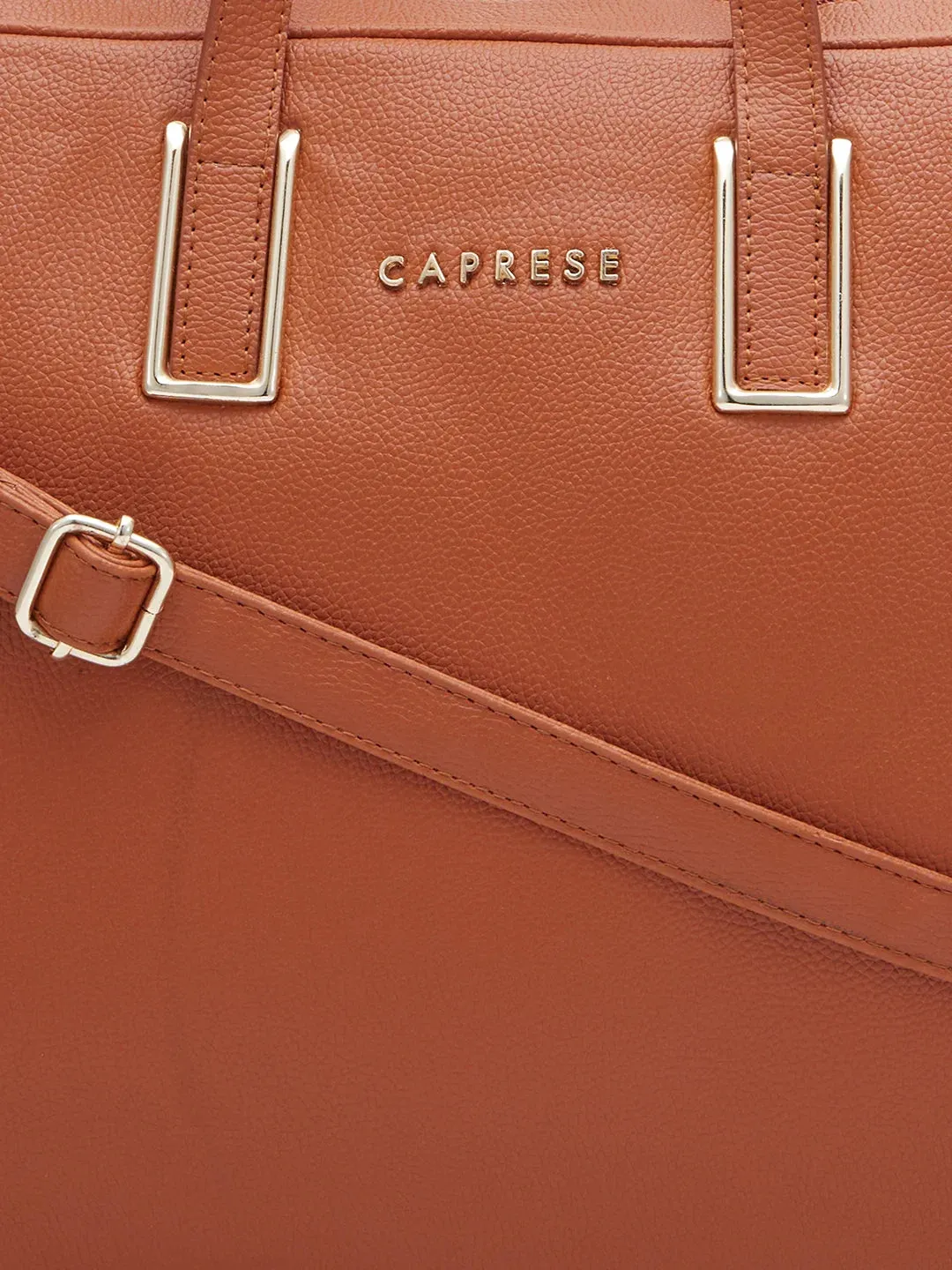 Caprese Cora Laptop Tote Large Tan