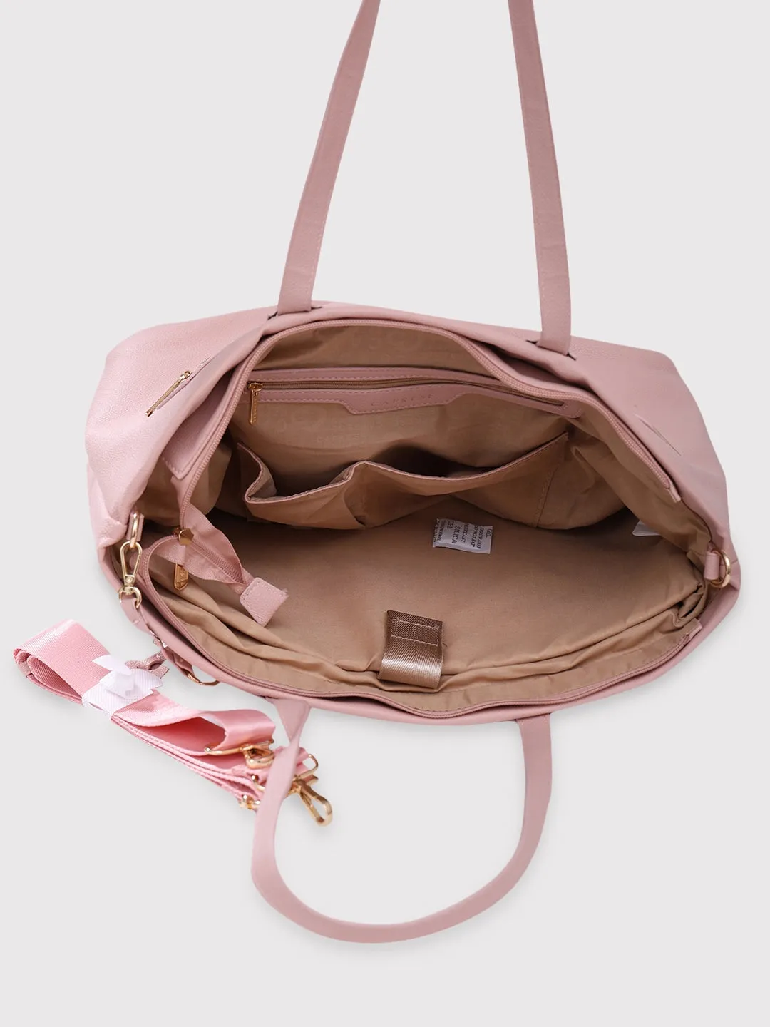 Caprese Lilith Laptop Tote Large Blush