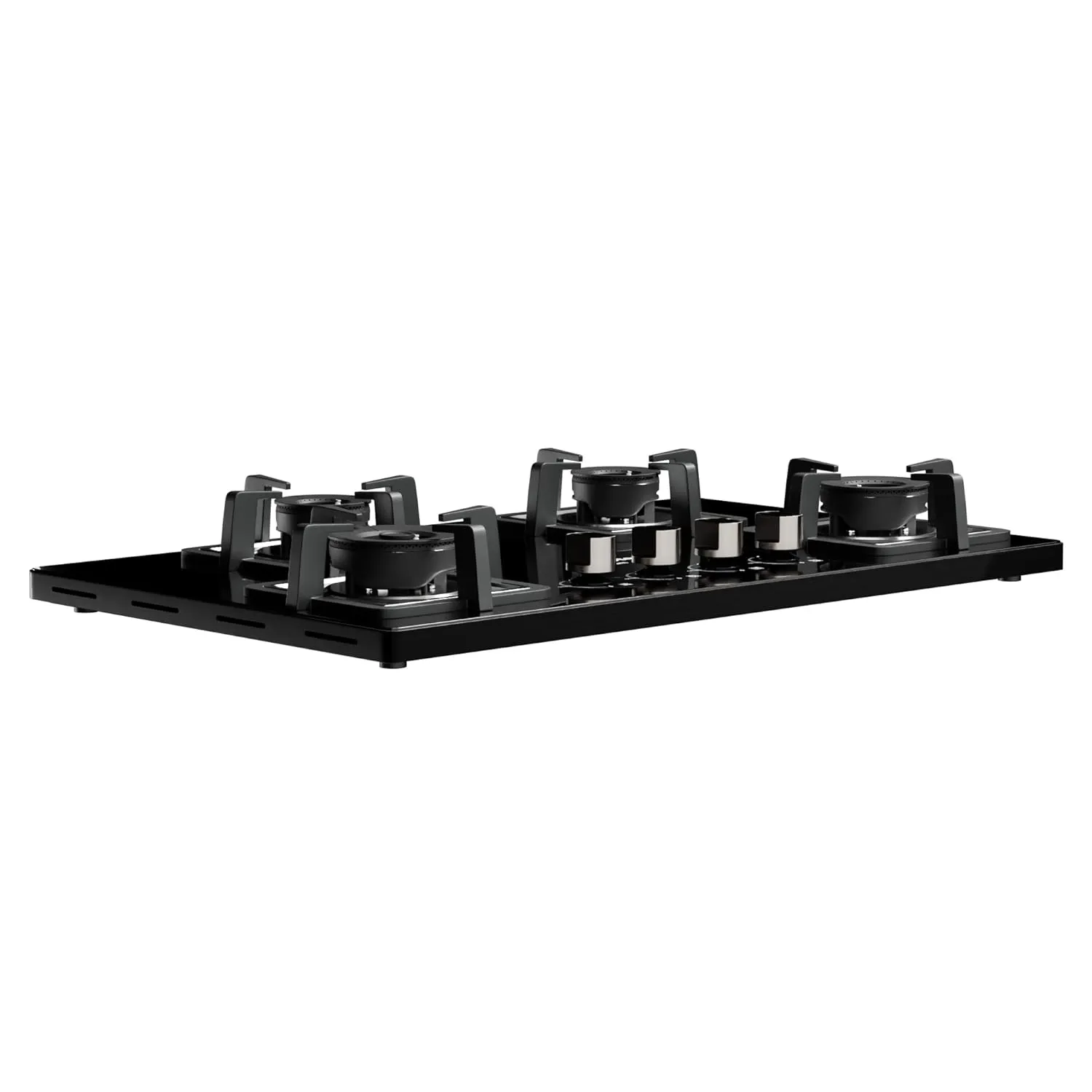 Crompton TAB-SUHB784-MBL SuperSlim Hobs HalfBrass 78cm 4 Burners Midnight Black