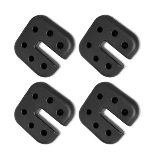 EAGLE PEAK Canopy Weight Plates 4-Set for Pop up Canopy, Tent, Gazebo, Umbrellas, Tent Weights for Legs, 20 lbs, Black