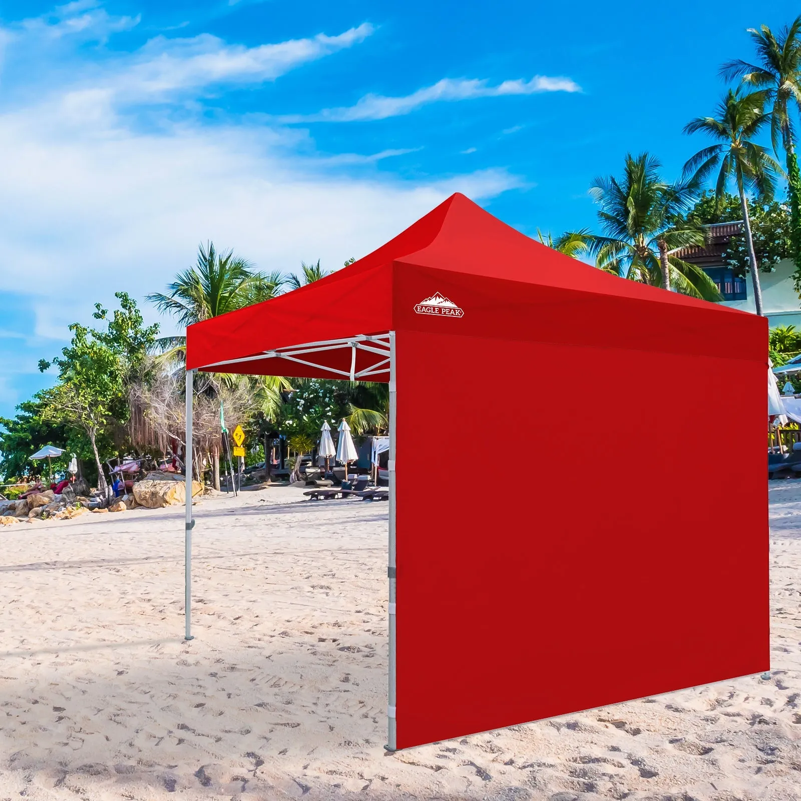 EAGLE PEAK Wall Panel/Sunwall for 10x10 Heavy-Duty Commercial Canopy Tent, Replacement Sidewall for Marketplace Sun Shelter, 1 Sidewall Only
