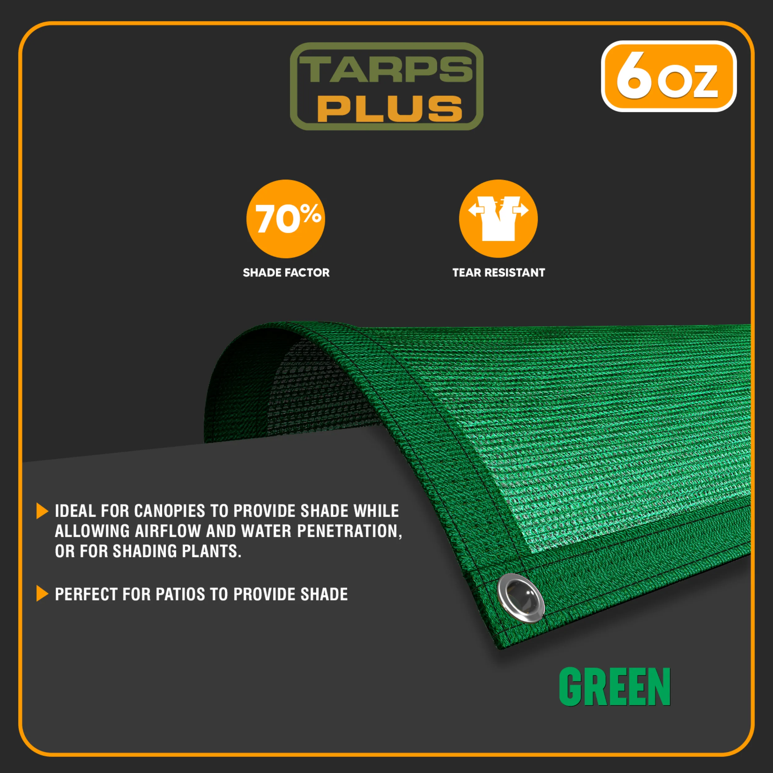 Green Mesh Tarps