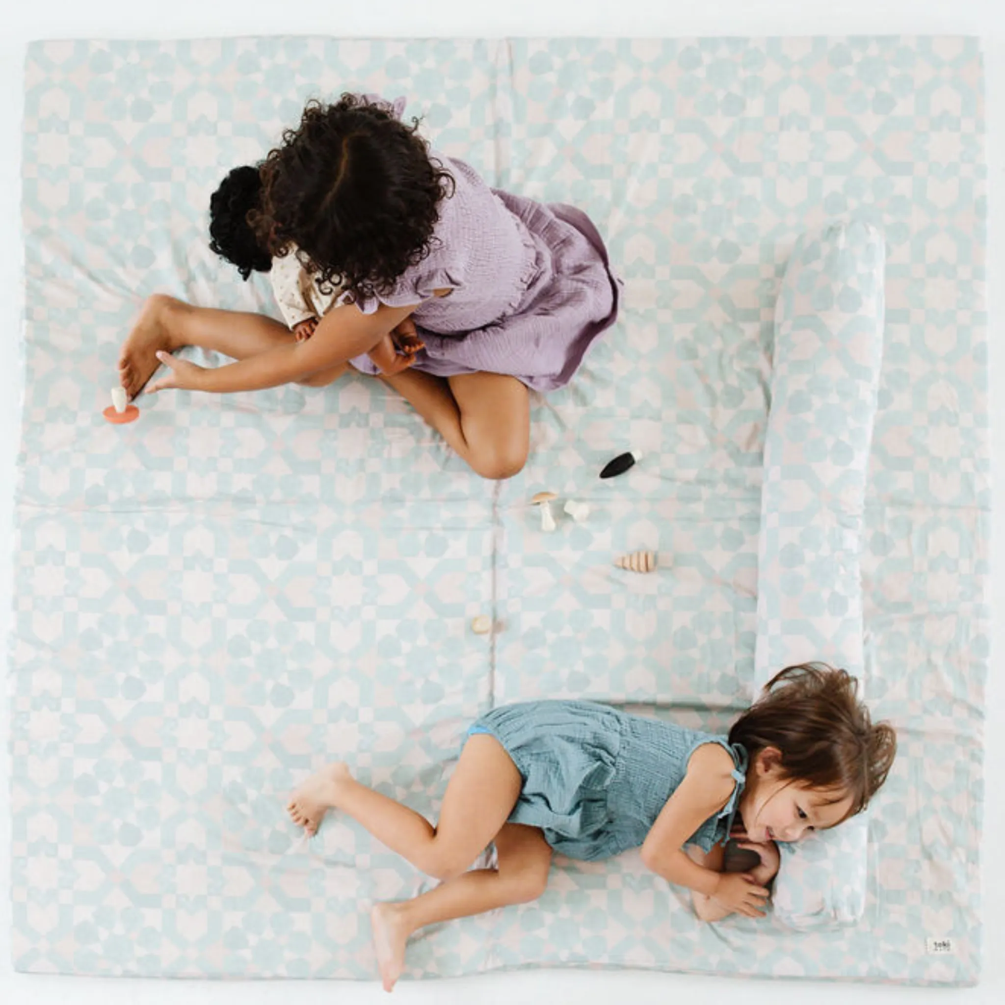 Green Tile Organic Cotton Mat