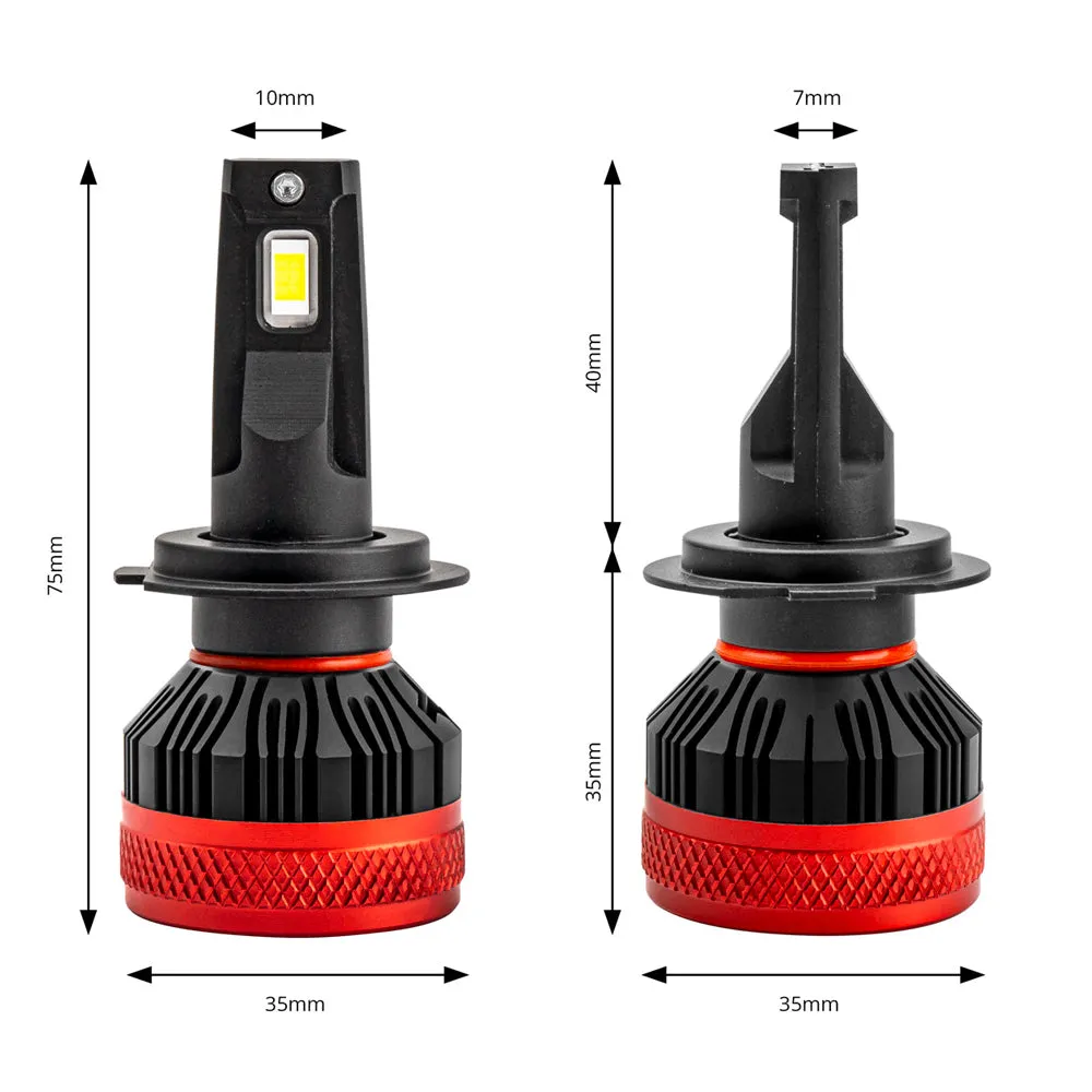 H7 LED Headlight Bulbs / 12V