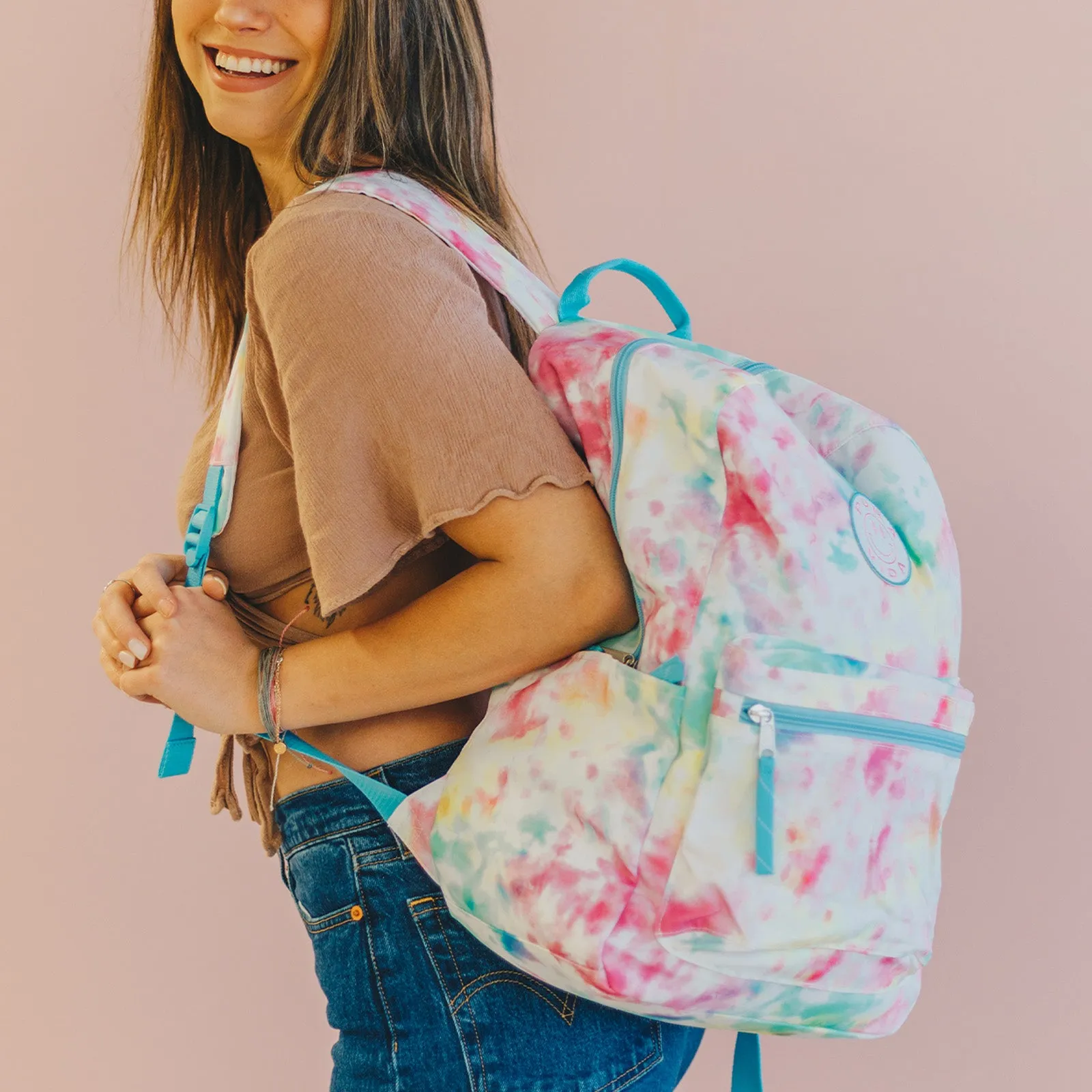 Happy Tie Dye Classic Backpack