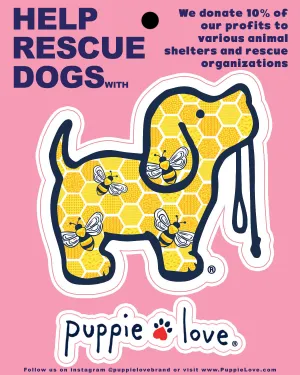 HONEY BEE PUP DECAL