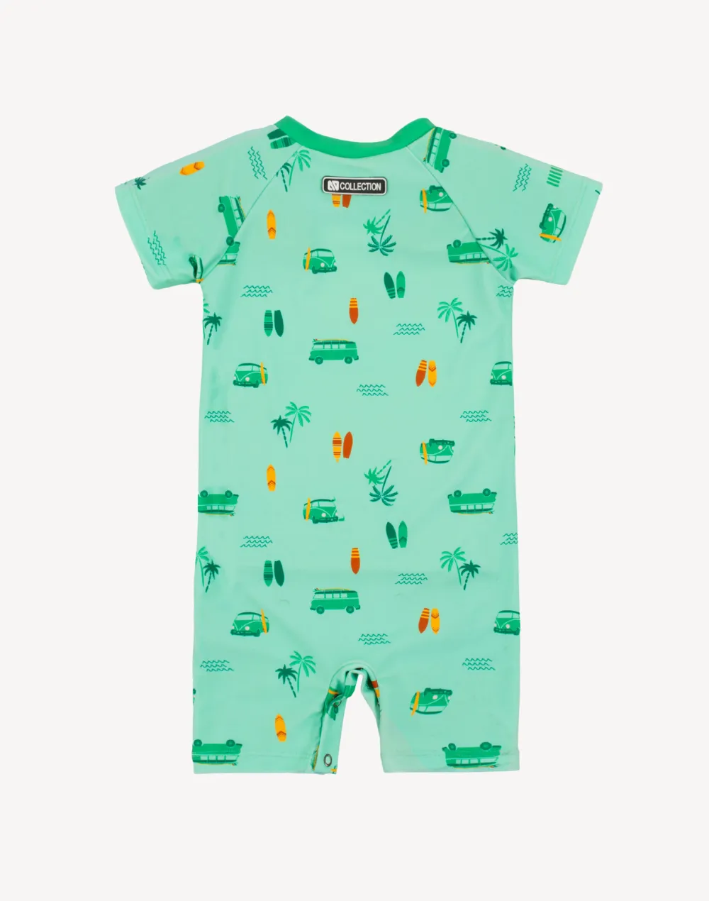 Infant Boys Aloes One Piece UPF 50 Rashguard Swimsuit