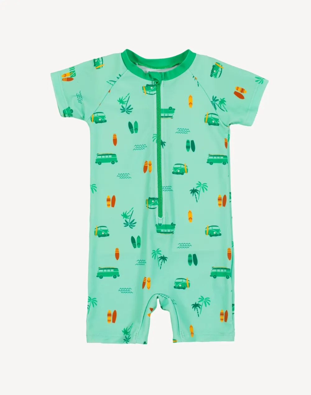 Infant Boys Aloes One Piece UPF 50 Rashguard Swimsuit