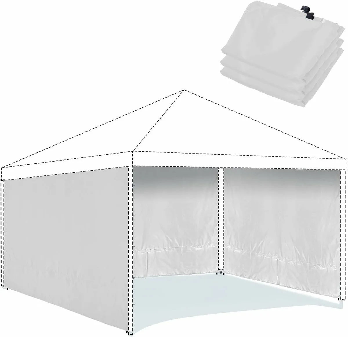 Instant Canopy Sidewall for 10x10ft Pop Up Canopy