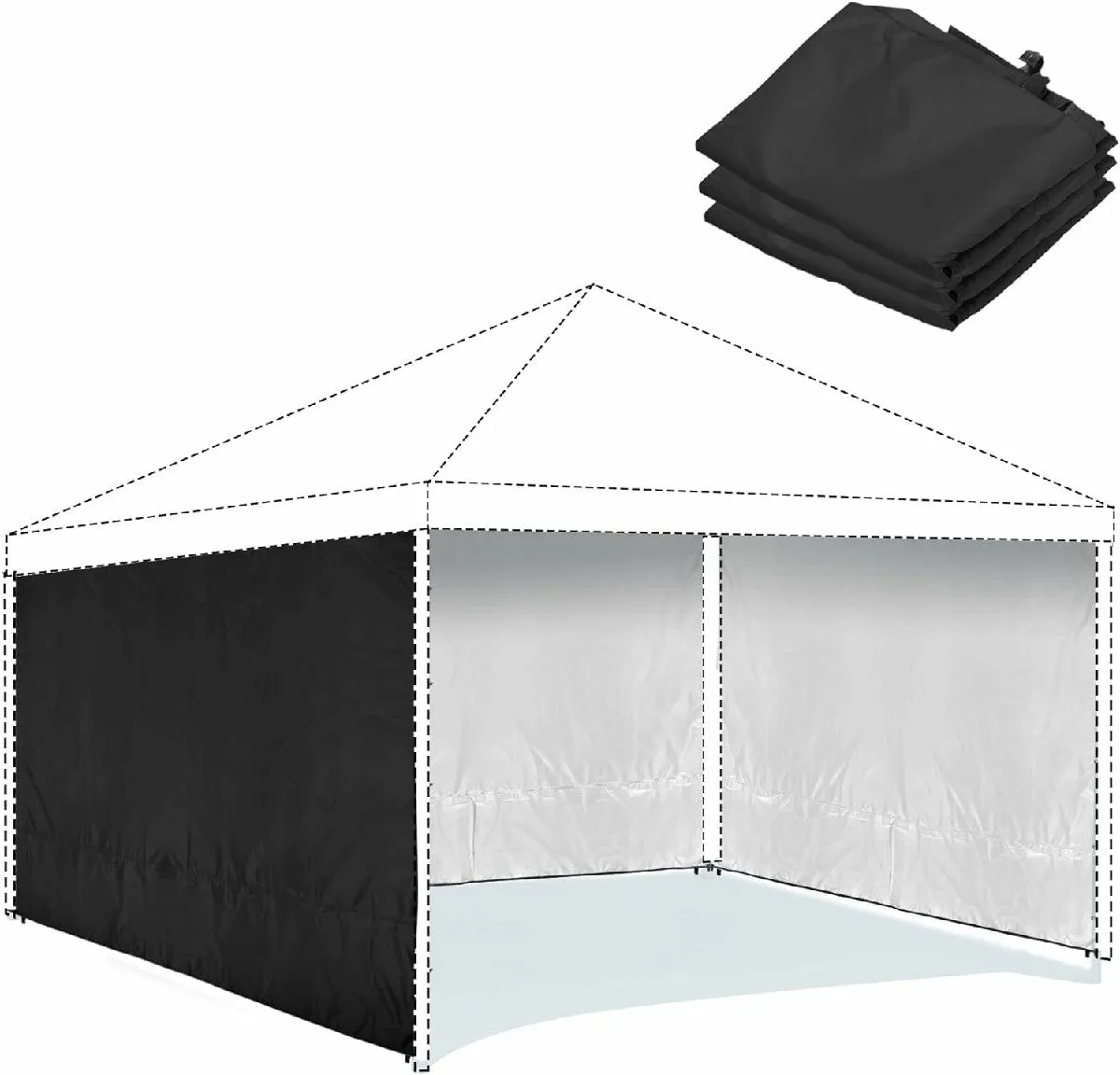 Instant Canopy Sidewall for 10x10ft Pop Up Canopy