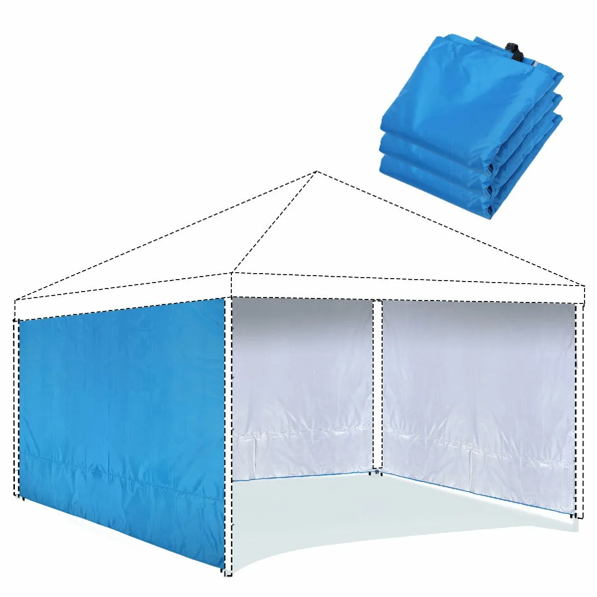 Instant Canopy Sidewall for 10x10ft Pop Up Canopy
