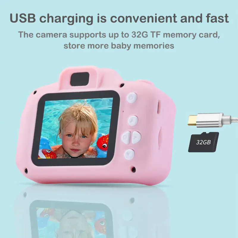 Kids Digital Vintage Camera with 32GB for Outdoor Photography