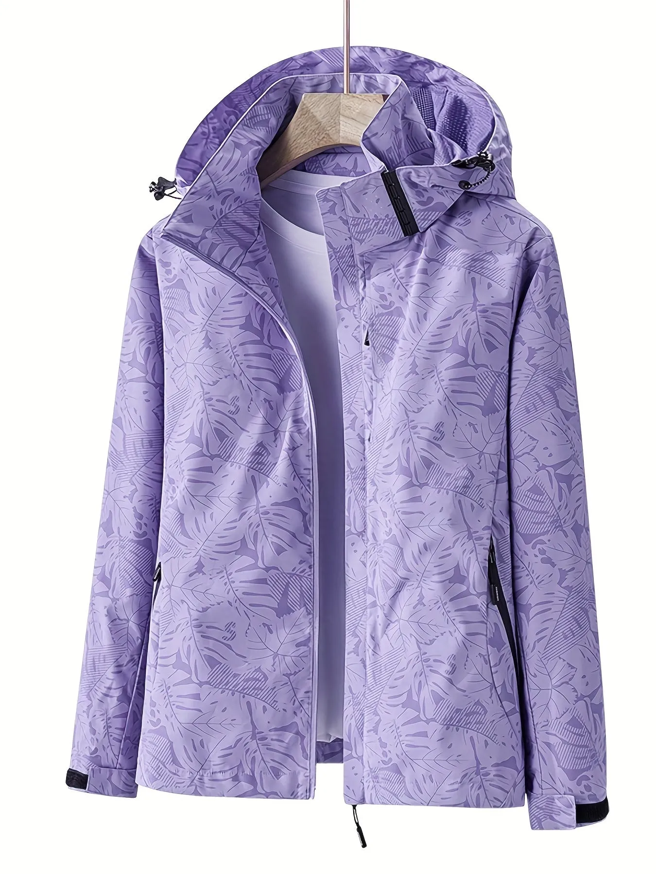 Lauren | Windproof Outdoor Jacket with Camouflage Print
