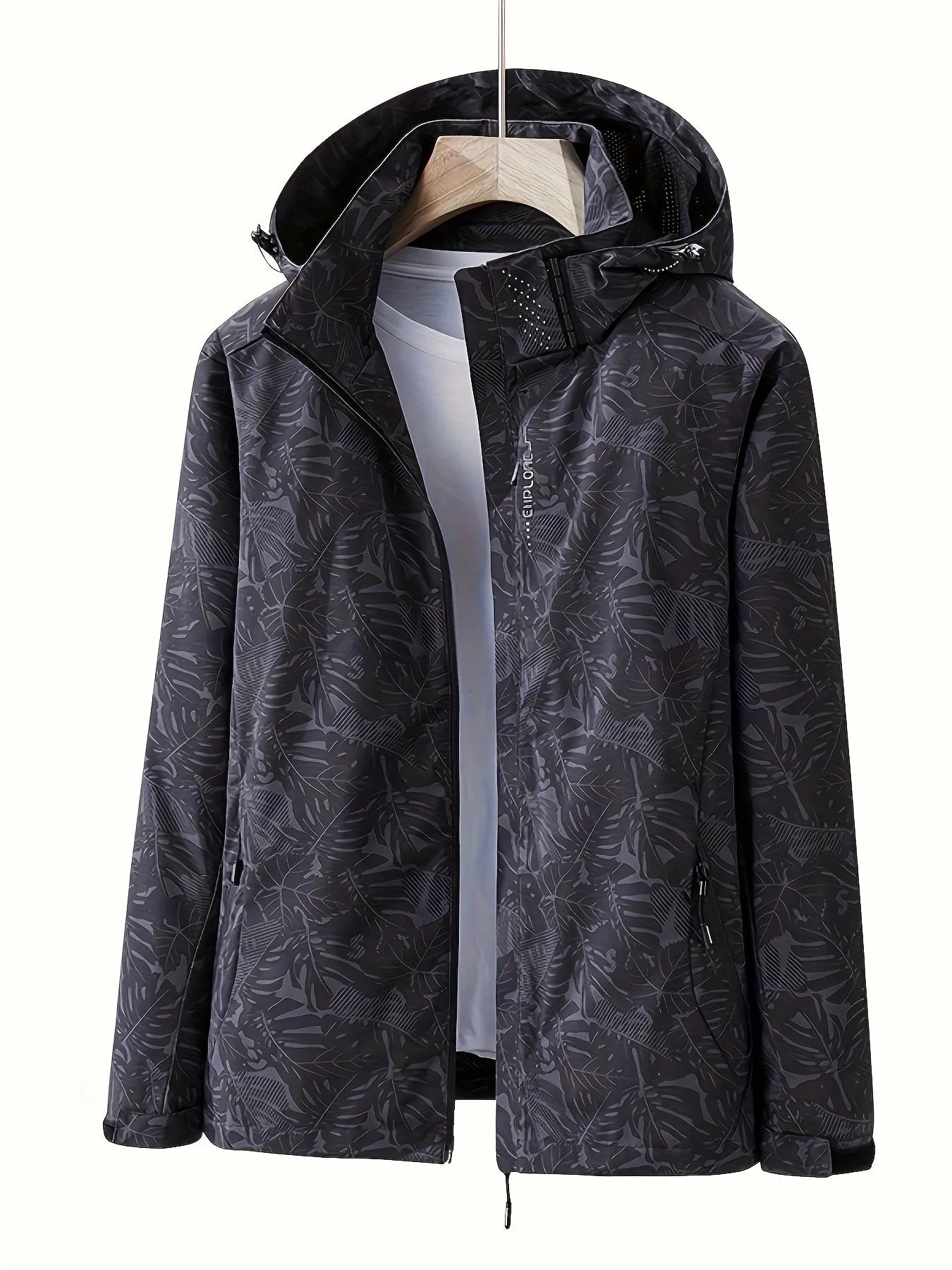 Lauren | Windproof Outdoor Jacket with Camouflage Print