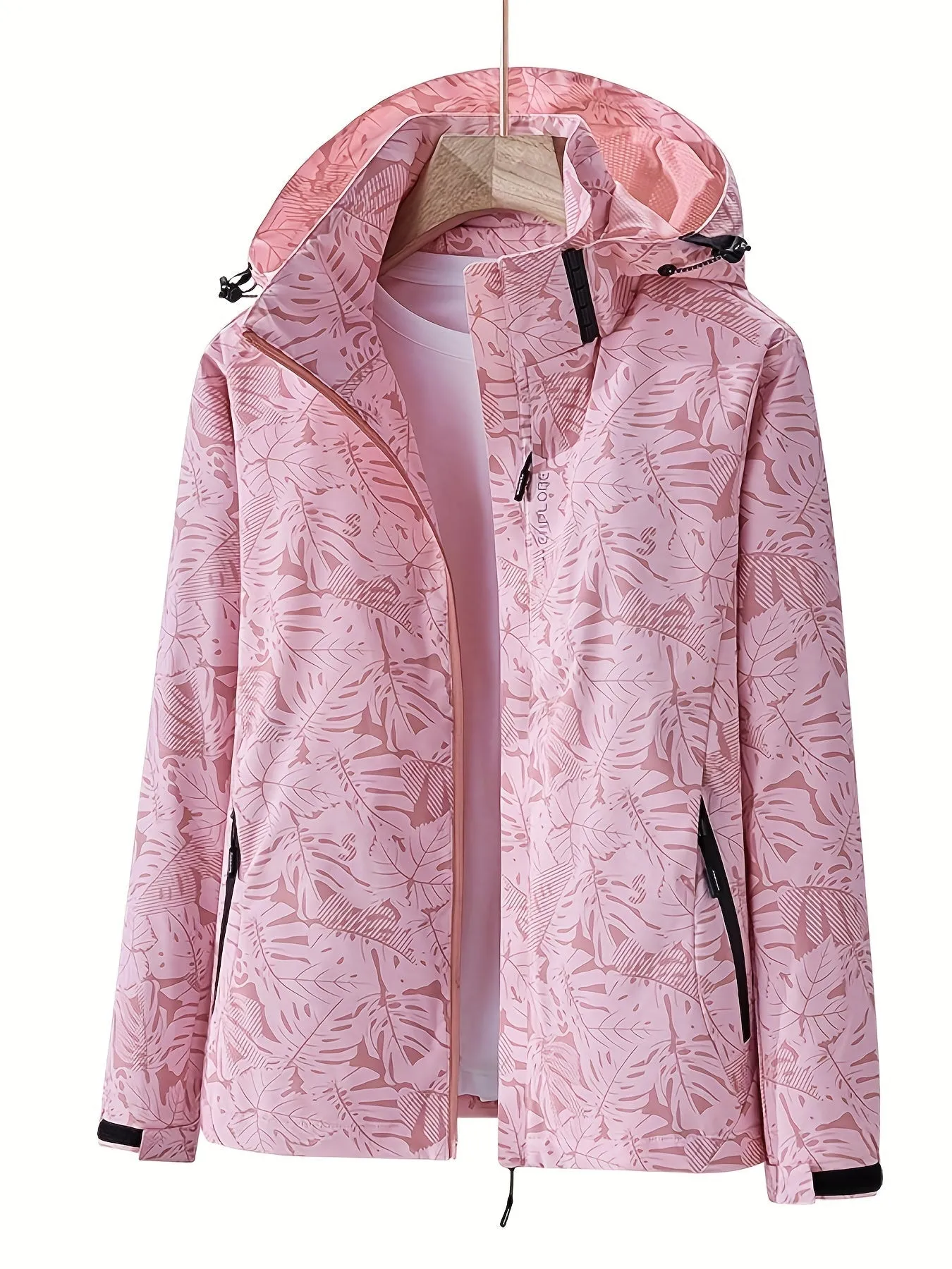 Lauren | Windproof Outdoor Jacket with Camouflage Print