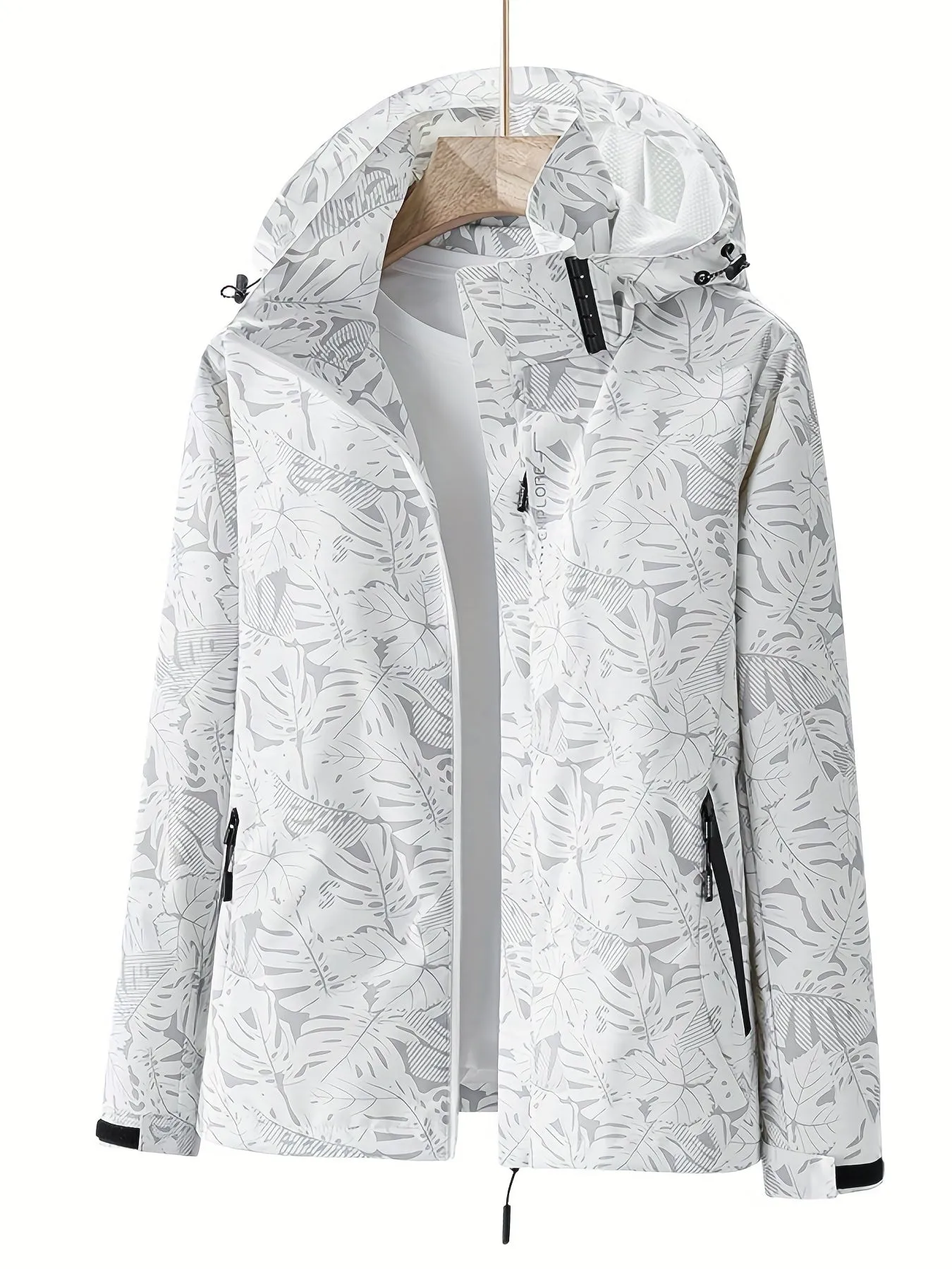 Lauren | Windproof Outdoor Jacket with Camouflage Print
