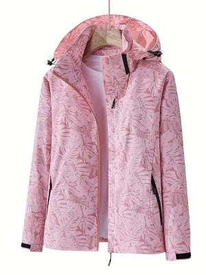 Lauren | Windproof Outdoor Jacket with Camouflage Print
