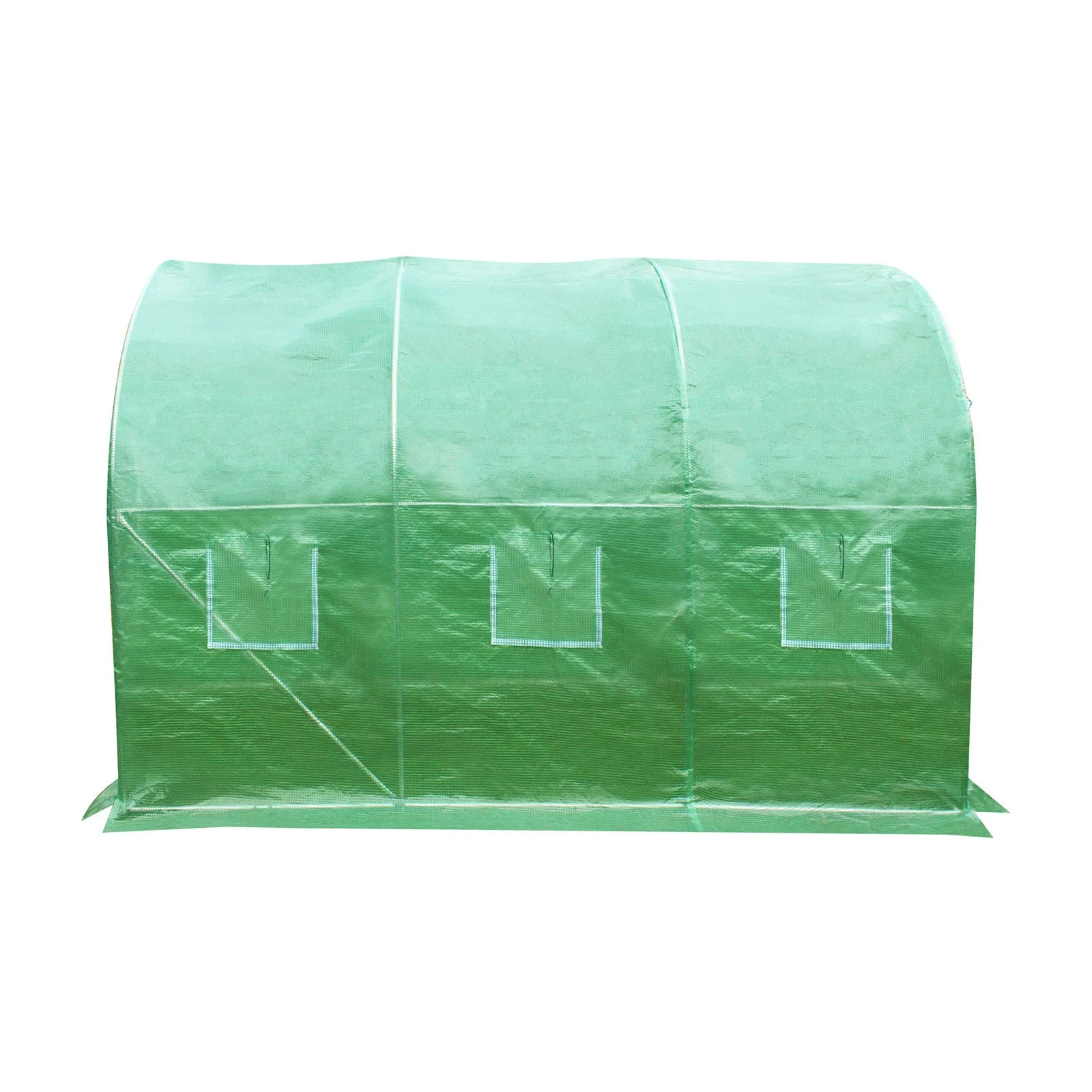 Livsip Greenhouse Walk in Garden Shed Green House 3X2X2M Plant Storage Lawn