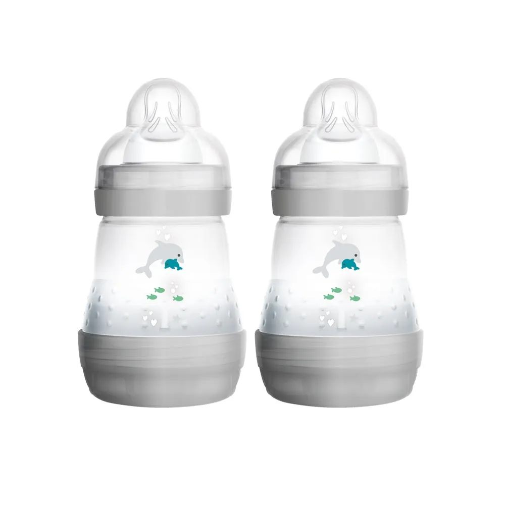 MAM Easy Start Bottle & Microwave Steriliser Set (Grey)
