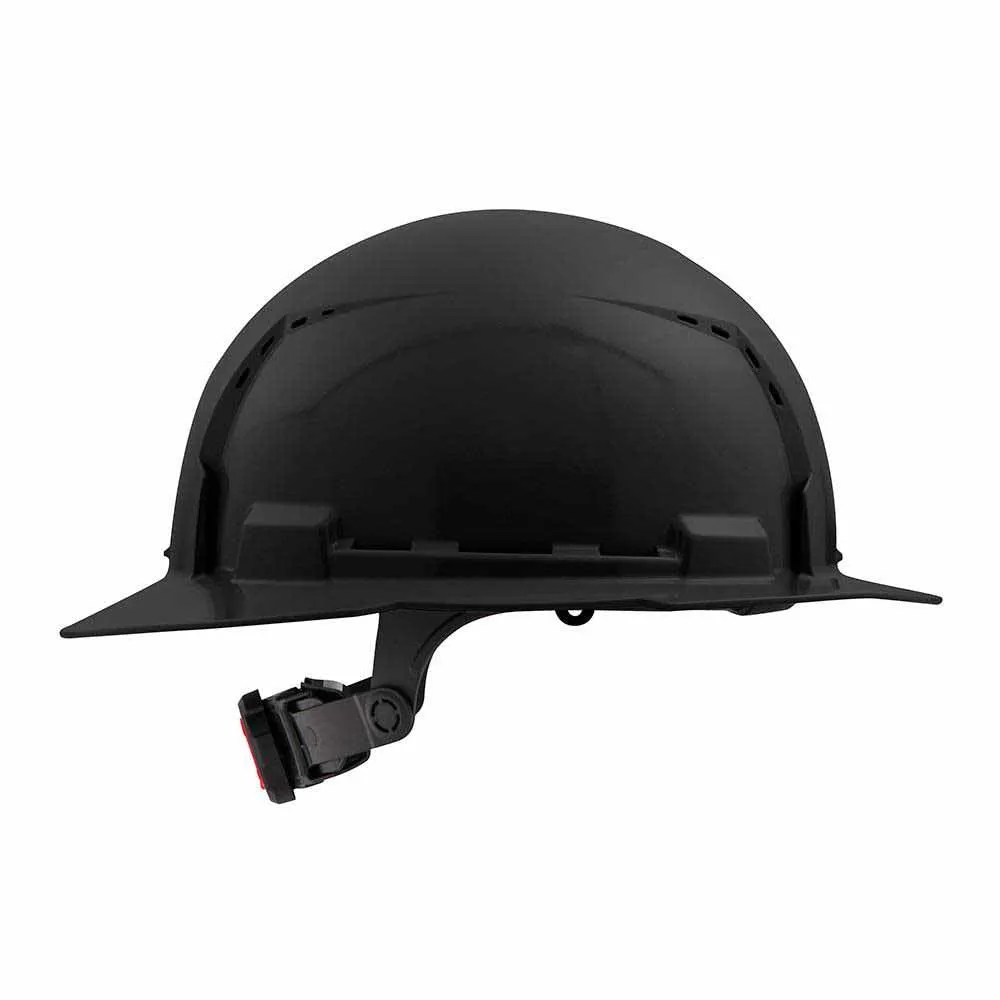Milwaukee 48-73-1231 Black Full Brim Vented Hard Hat with 6PT Ratcheting Suspension – Type 1 Class C