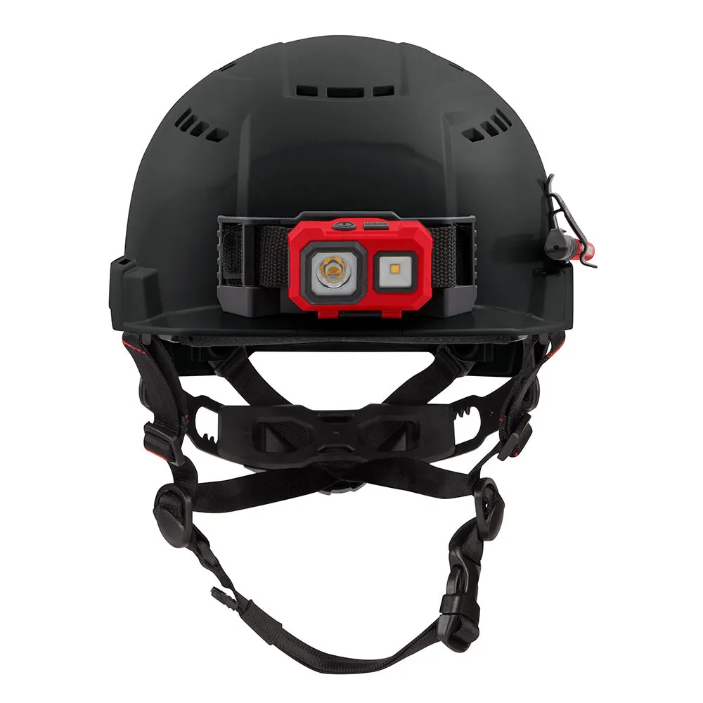 Milwaukee 48-73-1330 BOLT Black Front Brim Safety Helmet (USA) - Type 2, Class C, Vented